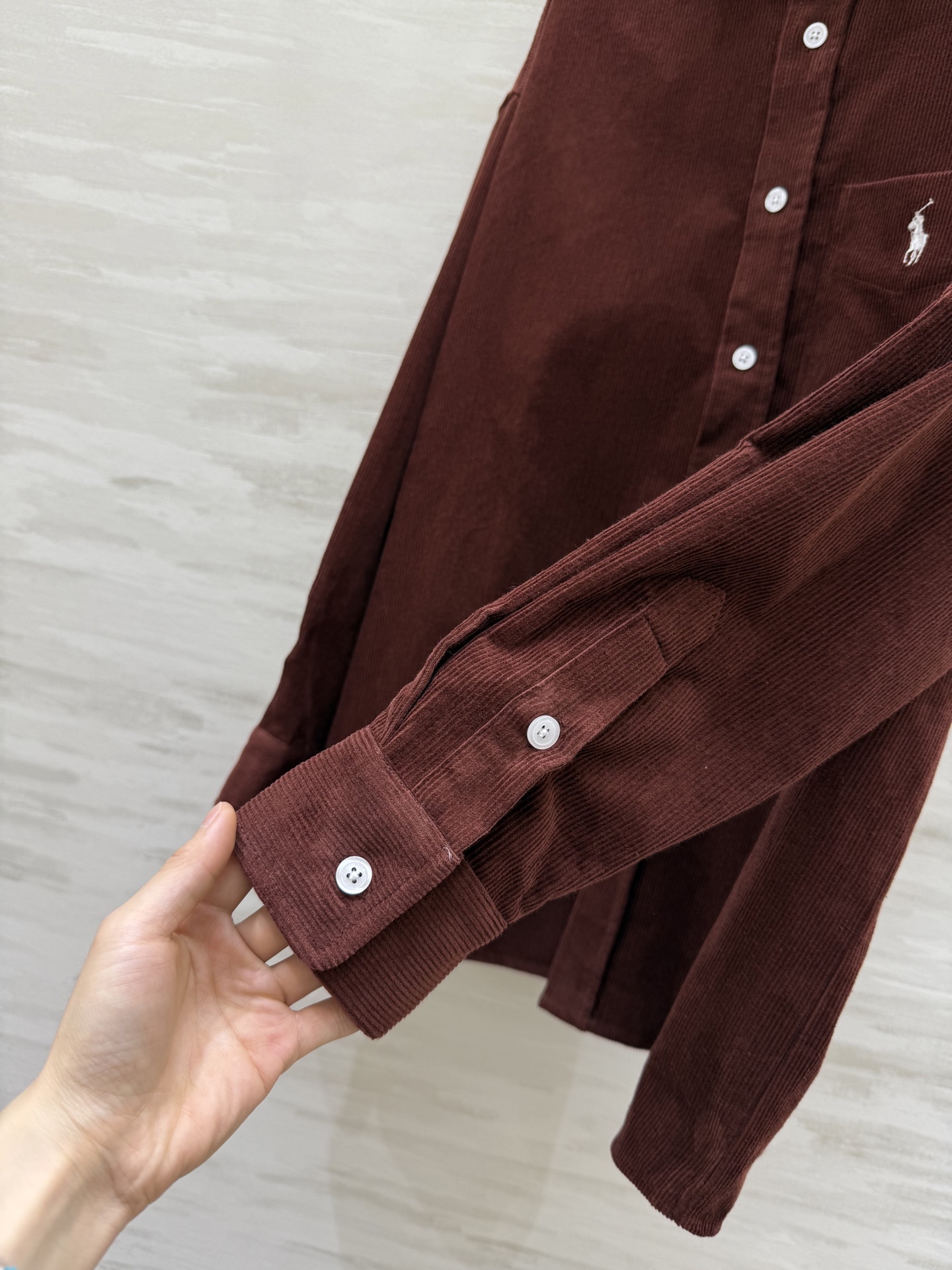 #拉夫劳伦紫标系列²⁶新款 灯芯绒衬衣 高品质定制 现货首发size：S/M/L（s码胸围：116，衣长