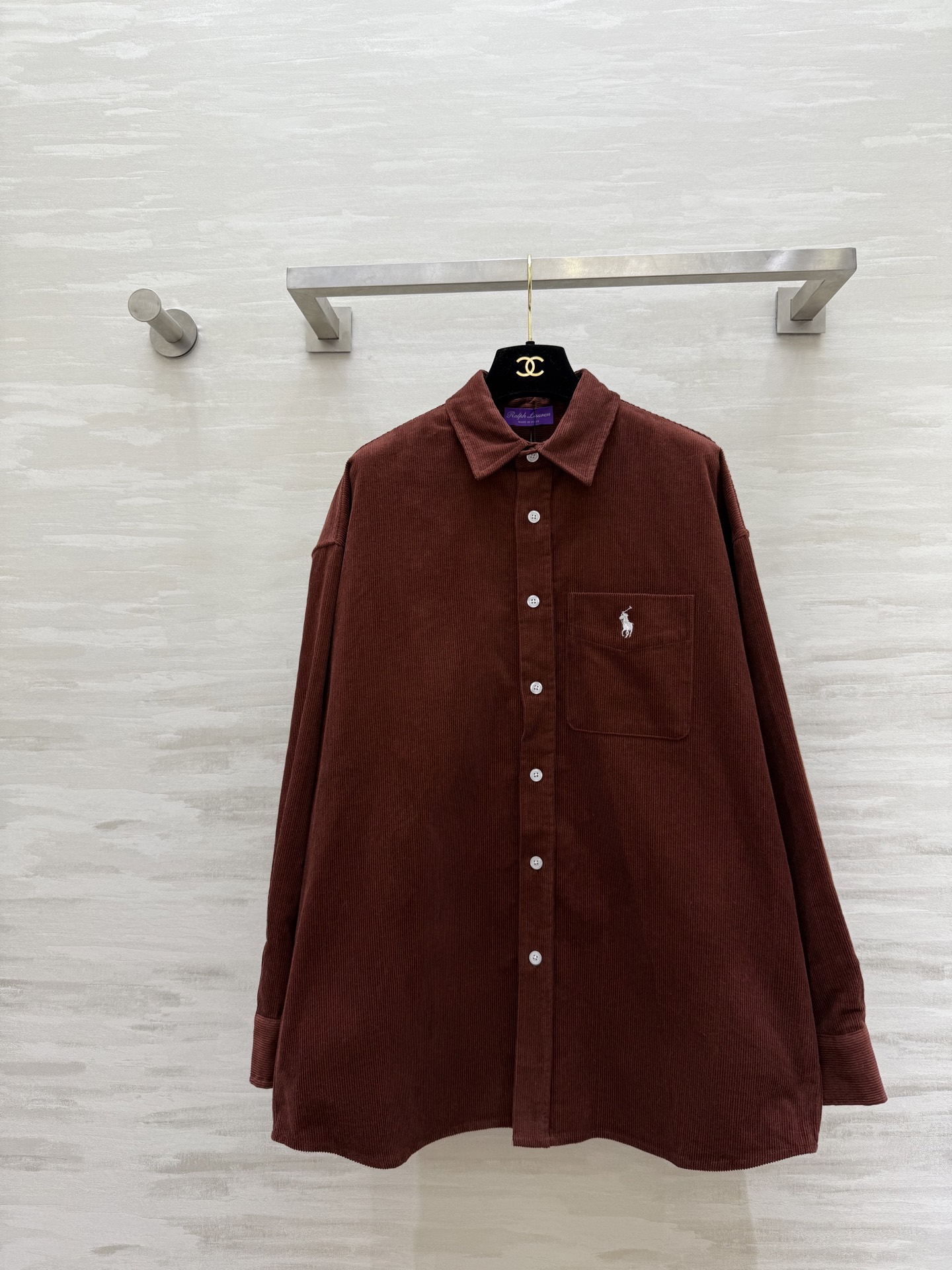 #拉夫劳伦紫标系列²⁶新款 灯芯绒衬衣 高品质定制 现货首发size：S/M/L（s码胸围：116，衣长