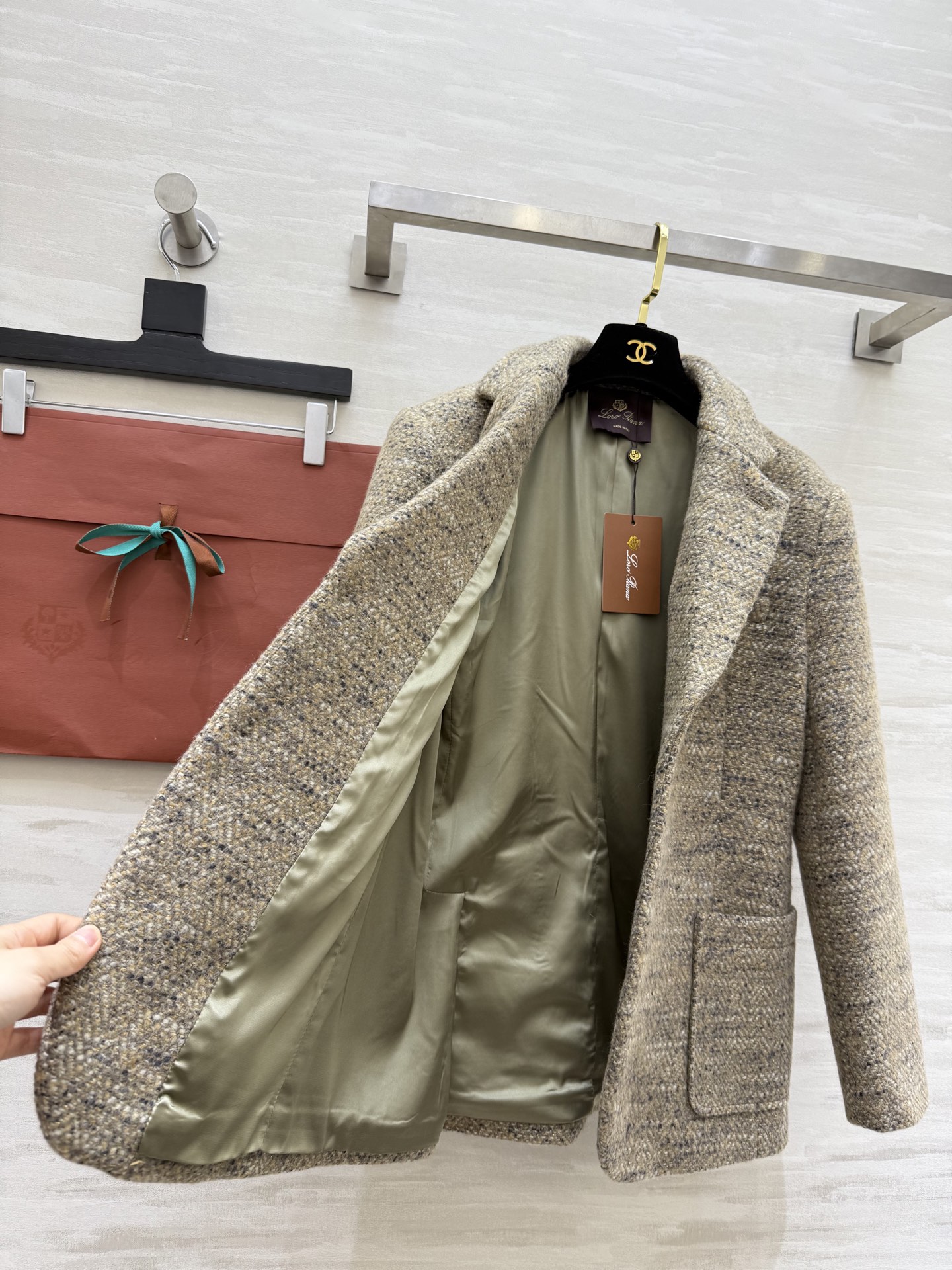 Loro Pian♡²⁶新款 羊驼毛西装外套 高品质定制 现货首发size：S/M/L（s码胸围：94，