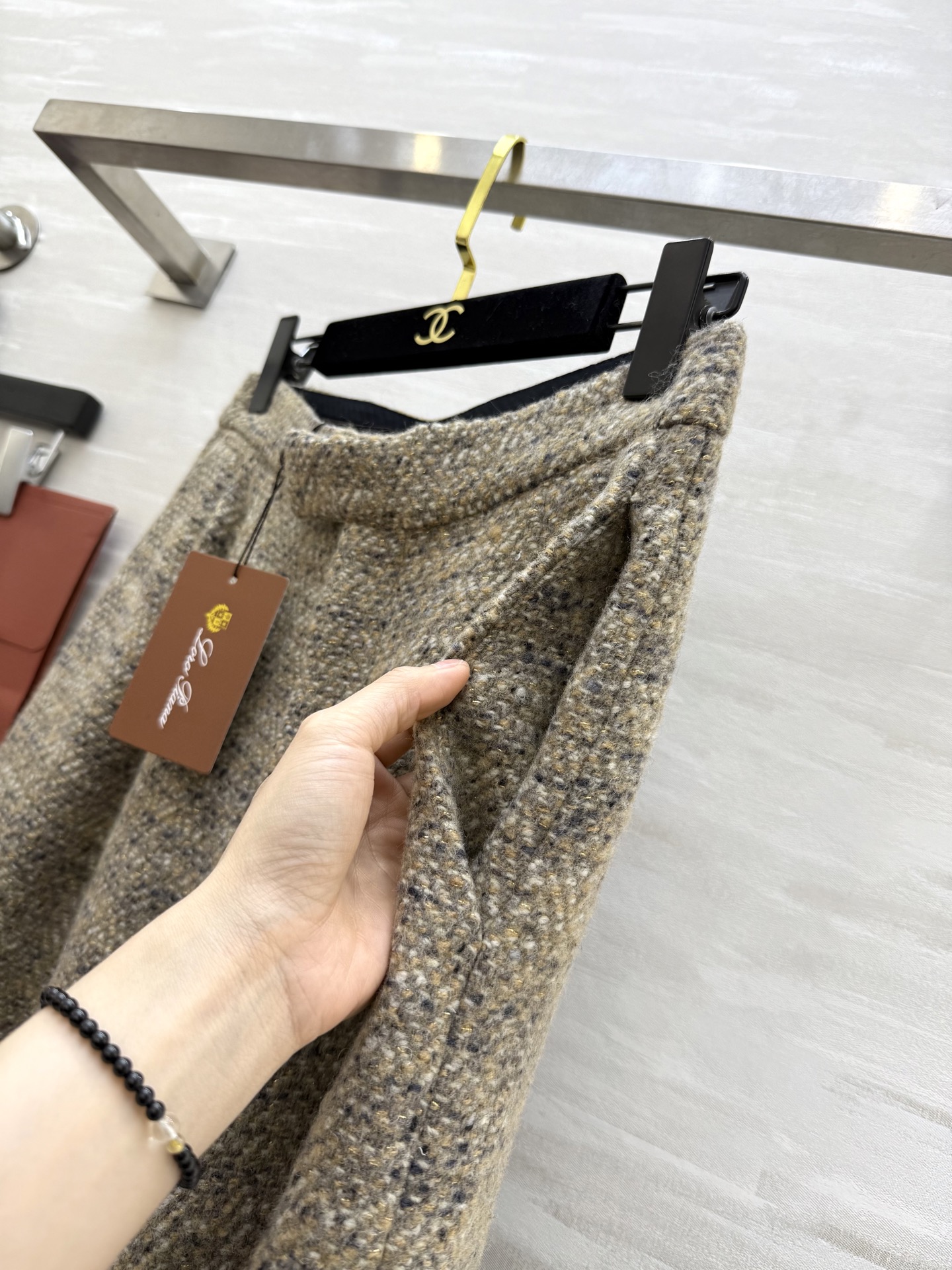 Loro Pian♡²⁶新款 羊驼毛阔腿裤 高品质定制 现货首发size：S/M/L（s码腰围：66，臀