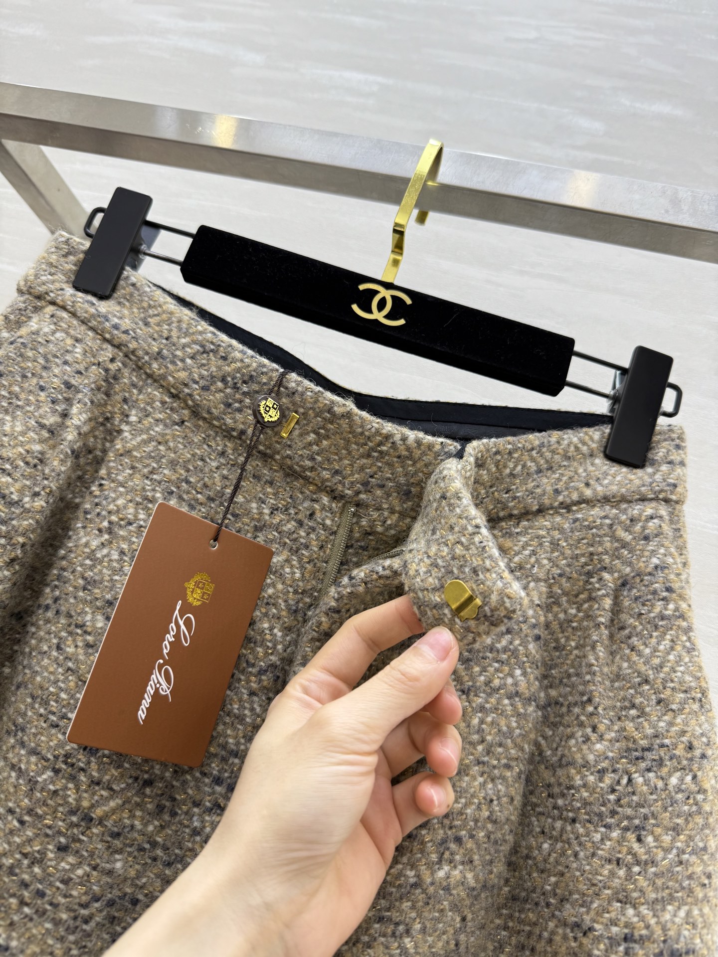 Loro Pian♡²⁶新款 羊驼毛阔腿裤 高品质定制 现货首发size：S/M/L（s码腰围：66，臀