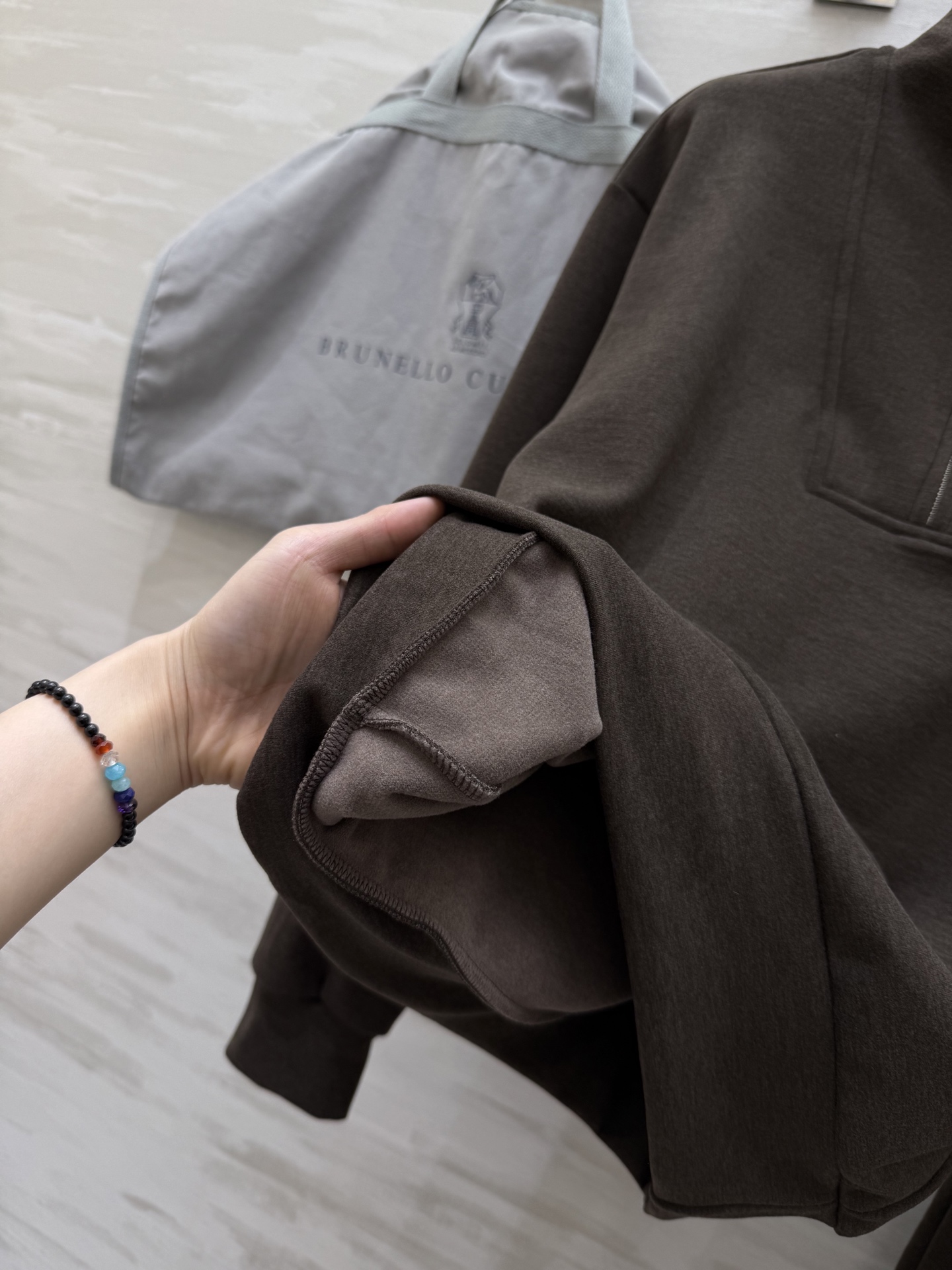 Brunello Cucinell♡拉链卫衣套装 简约宽松设计 棉质面料 柔软舒适 适合日常或休闲场合穿