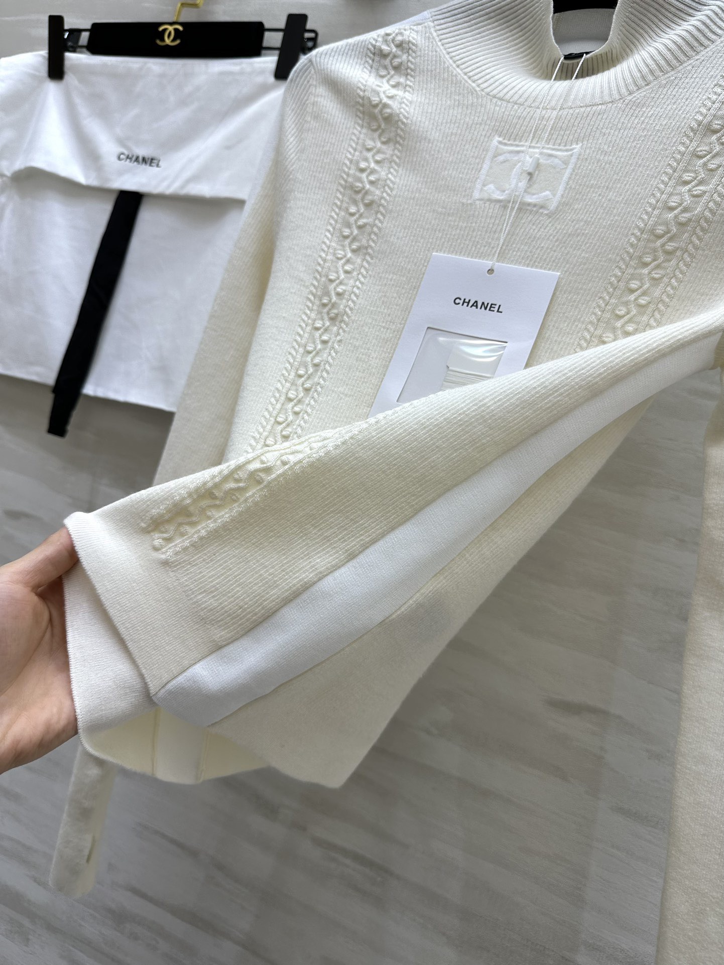 #Chane♡滑雪⛷️系列 双C 字母长袖高领打底 原版开发 对版定制纱线🧶 高品质 现货首发size：