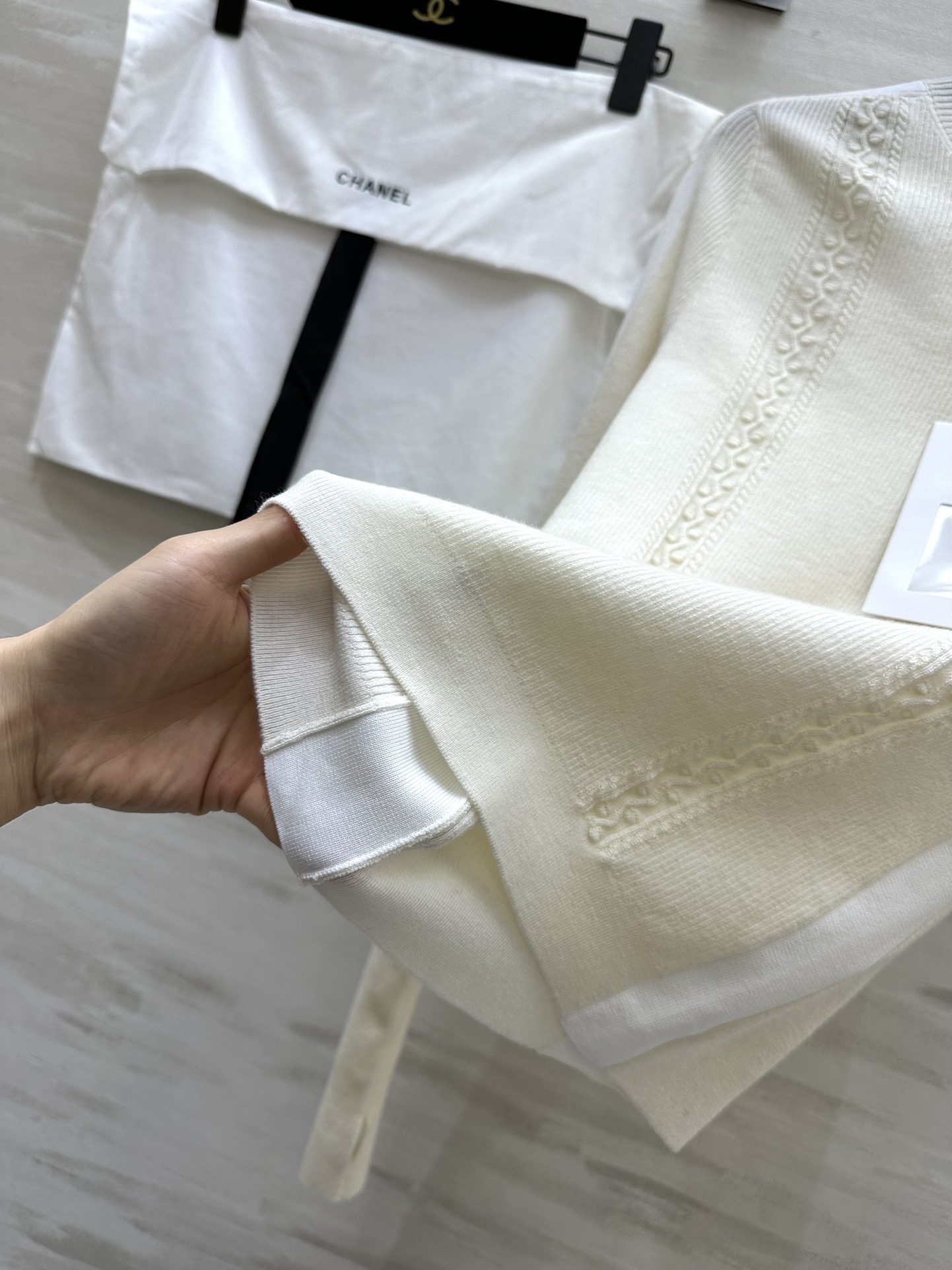 #Chane♡滑雪⛷️系列 双C 字母长袖高领打底 原版开发 对版定制纱线🧶 高品质 现货首发size：