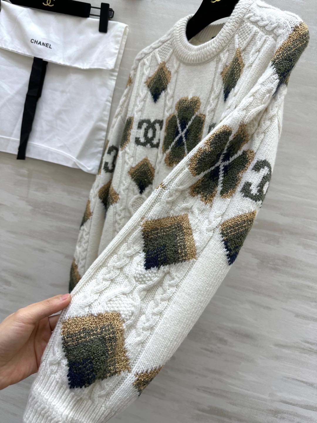 #Chane♡滑雪系列 套头羊毛毛衣 原版开发100%羊毛纱线 高品质定制 现货首发size：36/38