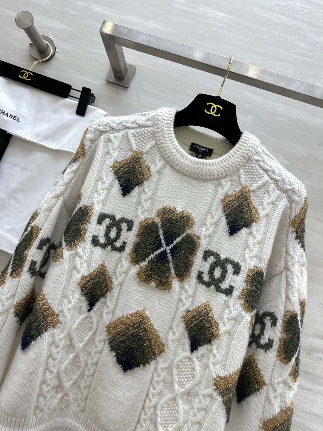 #Chane♡滑雪系列 套头羊毛毛衣 原版开发100%羊毛纱线 高品质定制 现货首发size：36/38