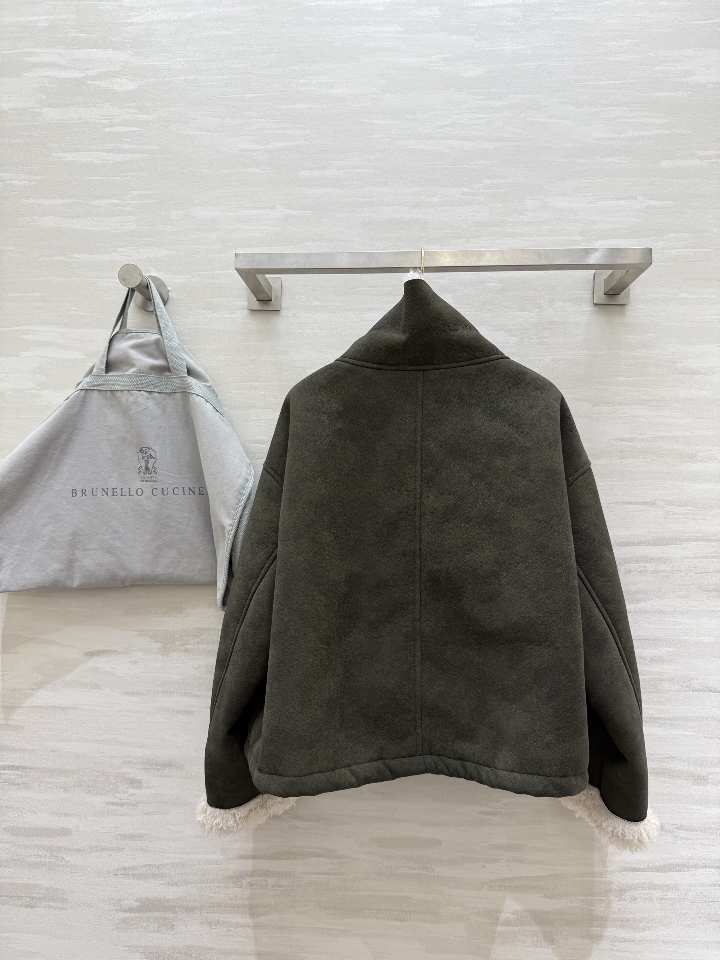 #Brunello Cucinell♡羊羔毛外套 复古时髦 高品质定制 现货首发size：S/M/L（s