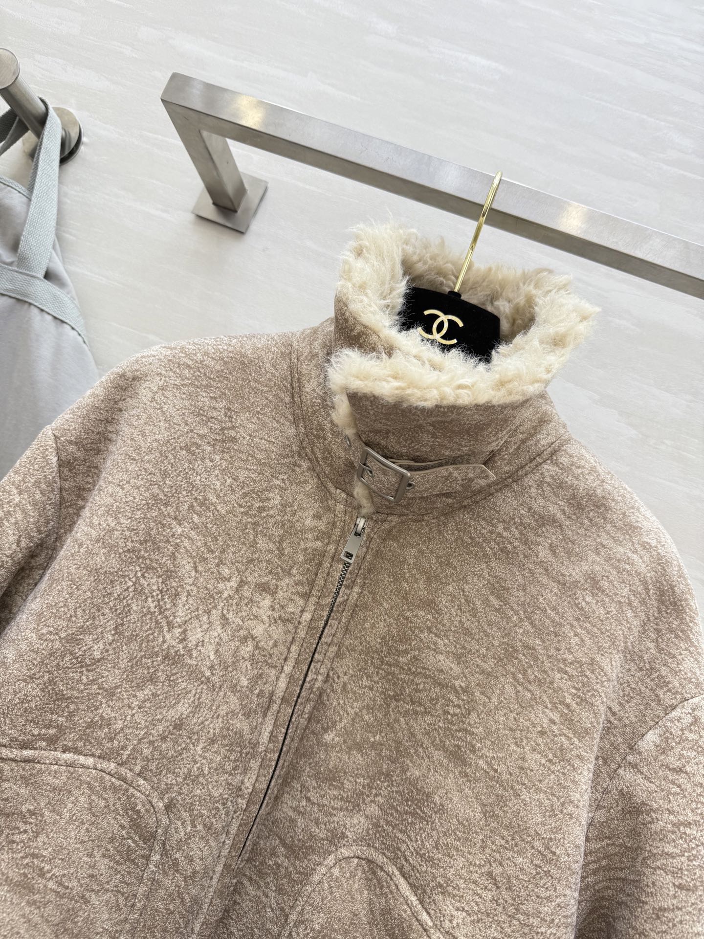 Brunello Cucinell♡羊羔毛麂皮翻领夹克外套 新贵老钱风 高品质定制 现货首发size：S