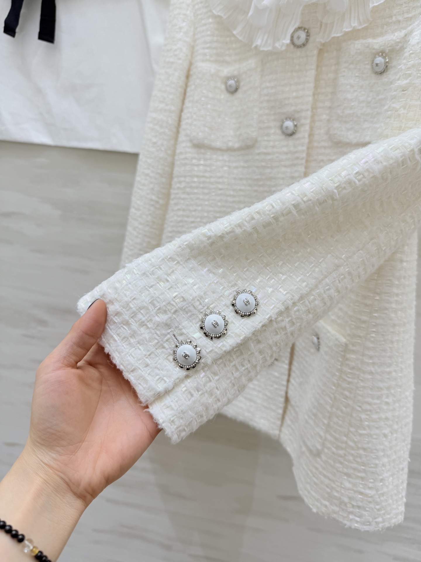 #Chane♡²⁶高级手工坊系列 白月光粗花呢外套 美到极致！专柜14w➕ 珍藏级别单品 高品质定制 现