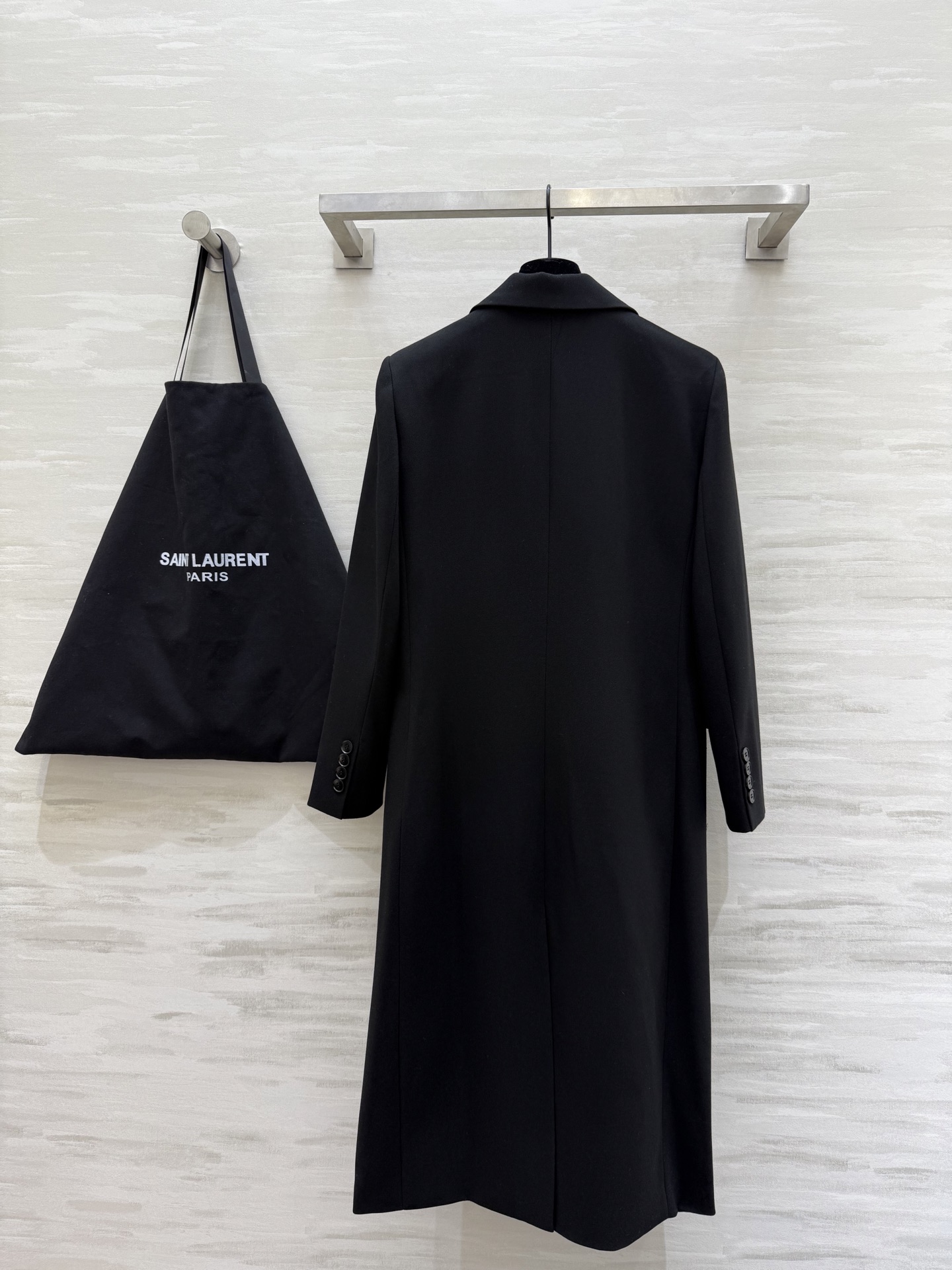 #ysl²⁶新款 双排扣西装式大衣 高品质定制 现货首发size：S/M/L/XL（s码肩宽：40，胸围