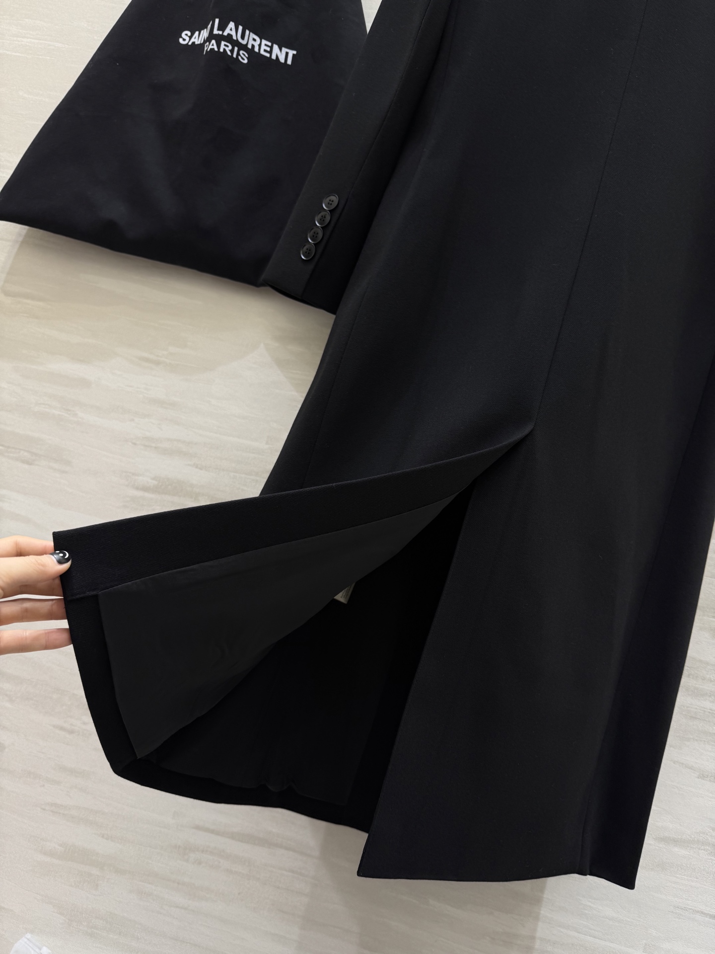#ysl²⁶新款 双排扣西装式大衣 高品质定制 现货首发size：S/M/L/XL（s码肩宽：40，胸围