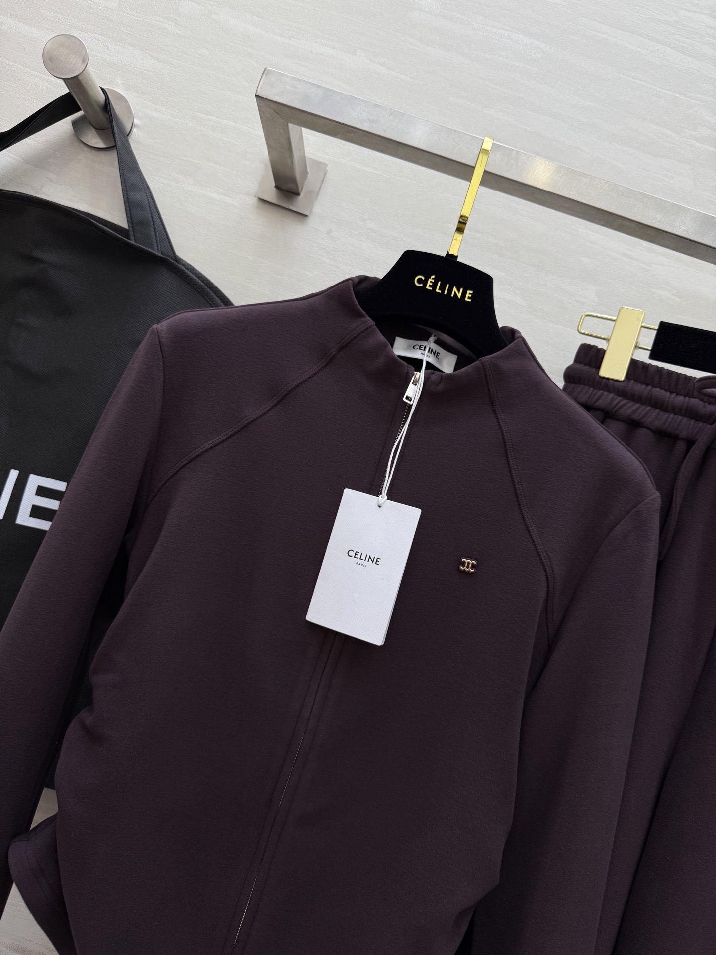 #Celin♡新款 休闲羊毛套装 定制羊毛混纺面料保暖舒适 高品质 现货首发size：S/M/L/XL（