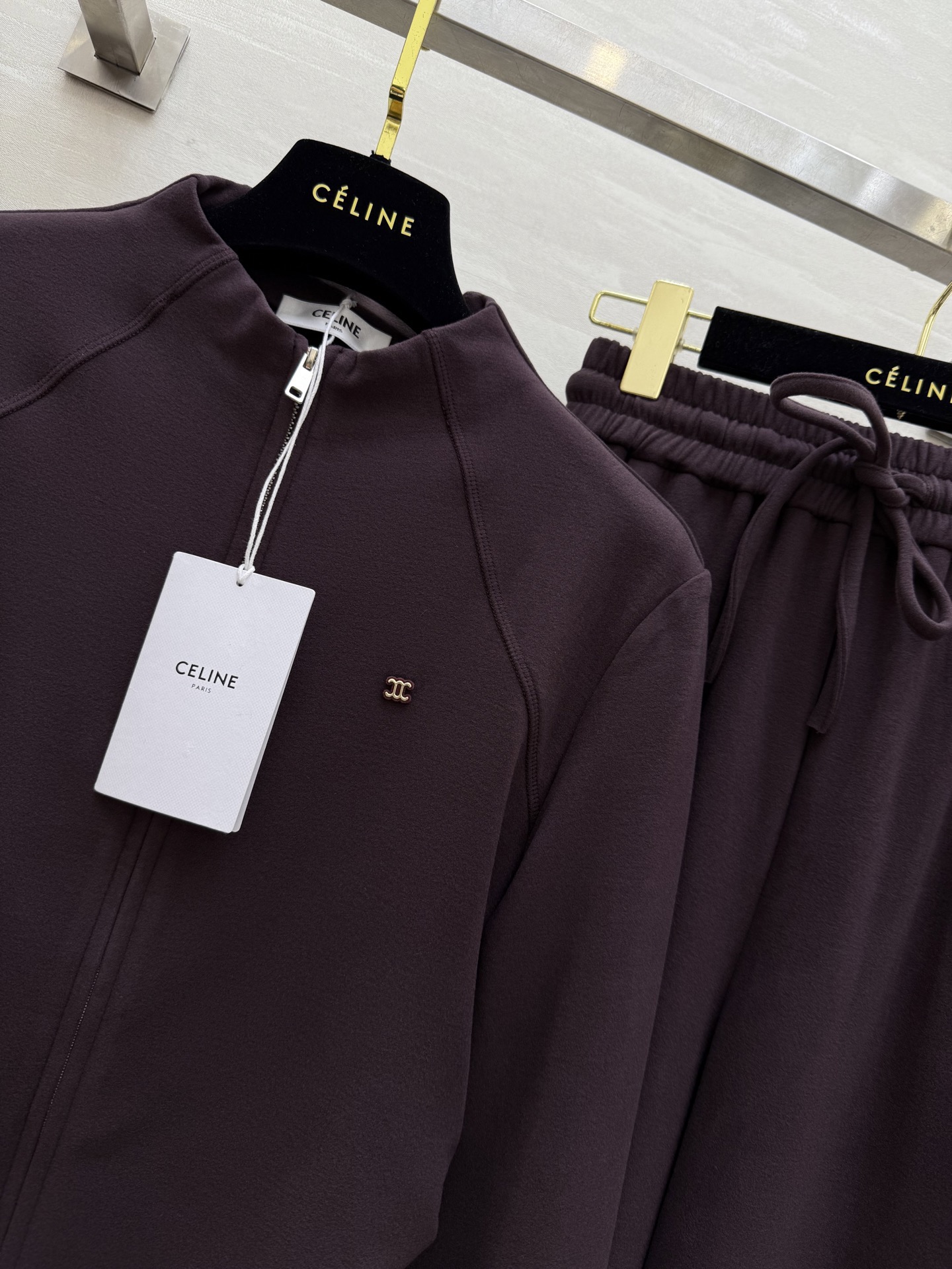 #Celin♡新款 休闲羊毛套装 定制羊毛混纺面料保暖舒适 高品质 现货首发size：S/M/L/XL（