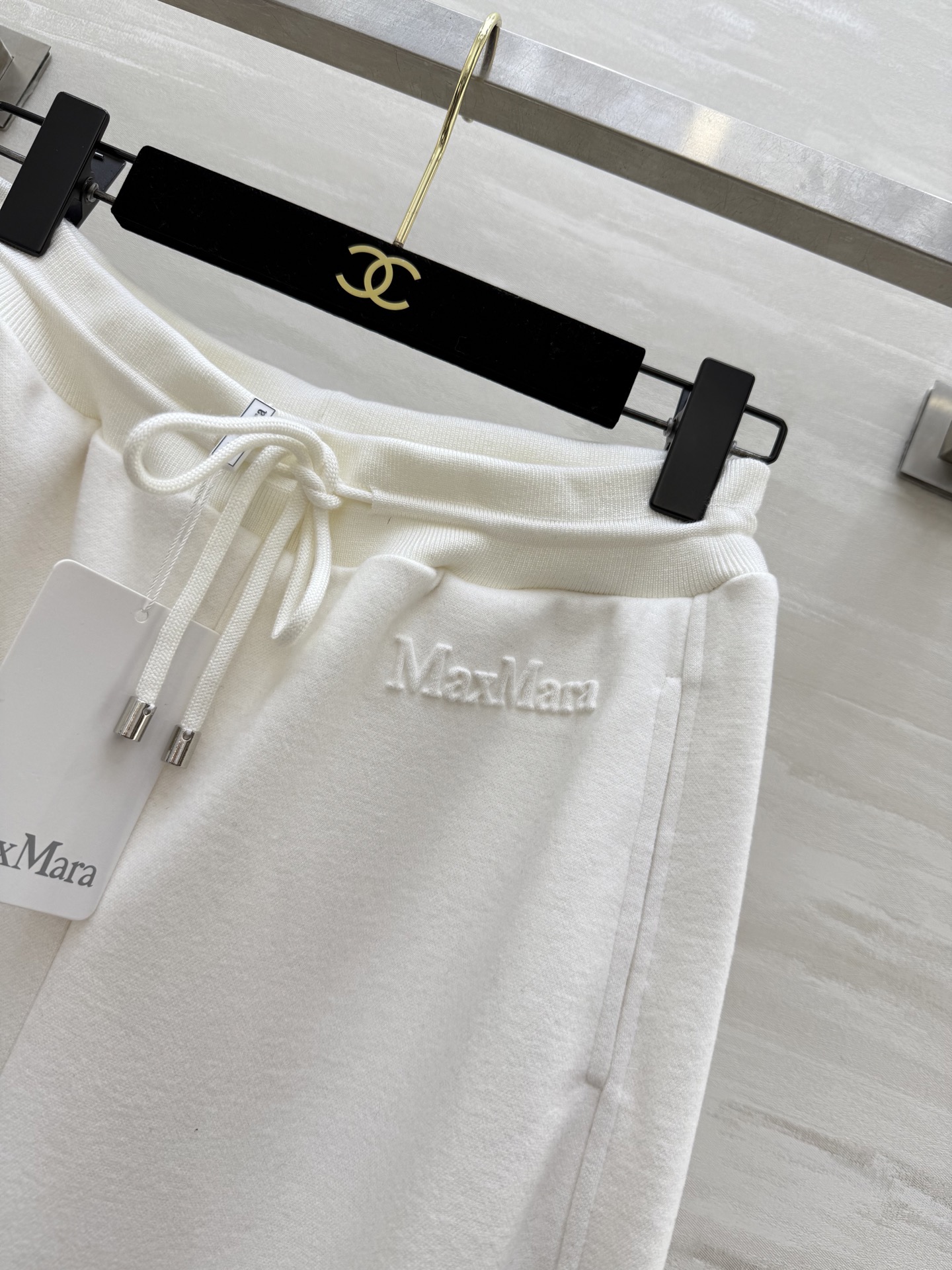 #MaxMar♡²⁶新款 松紧腰立体休闲裤 字母logo浮雕印花设计 立体剪裁裤型休闲高级 高品质定制 