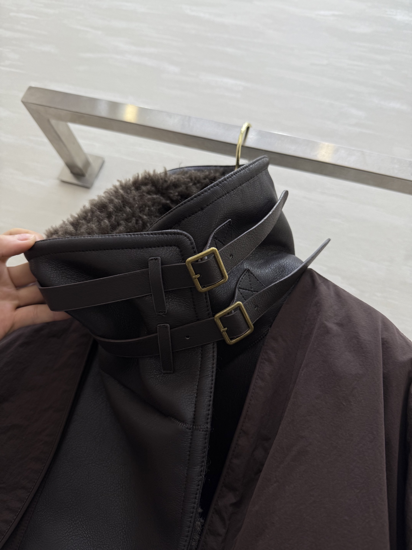 #Loew♡²⁶新款 羊羔毛领派克鹅绒外套​​ 内里填充白鹅绒蓬松保暖 高品质定制 现货首发size：S