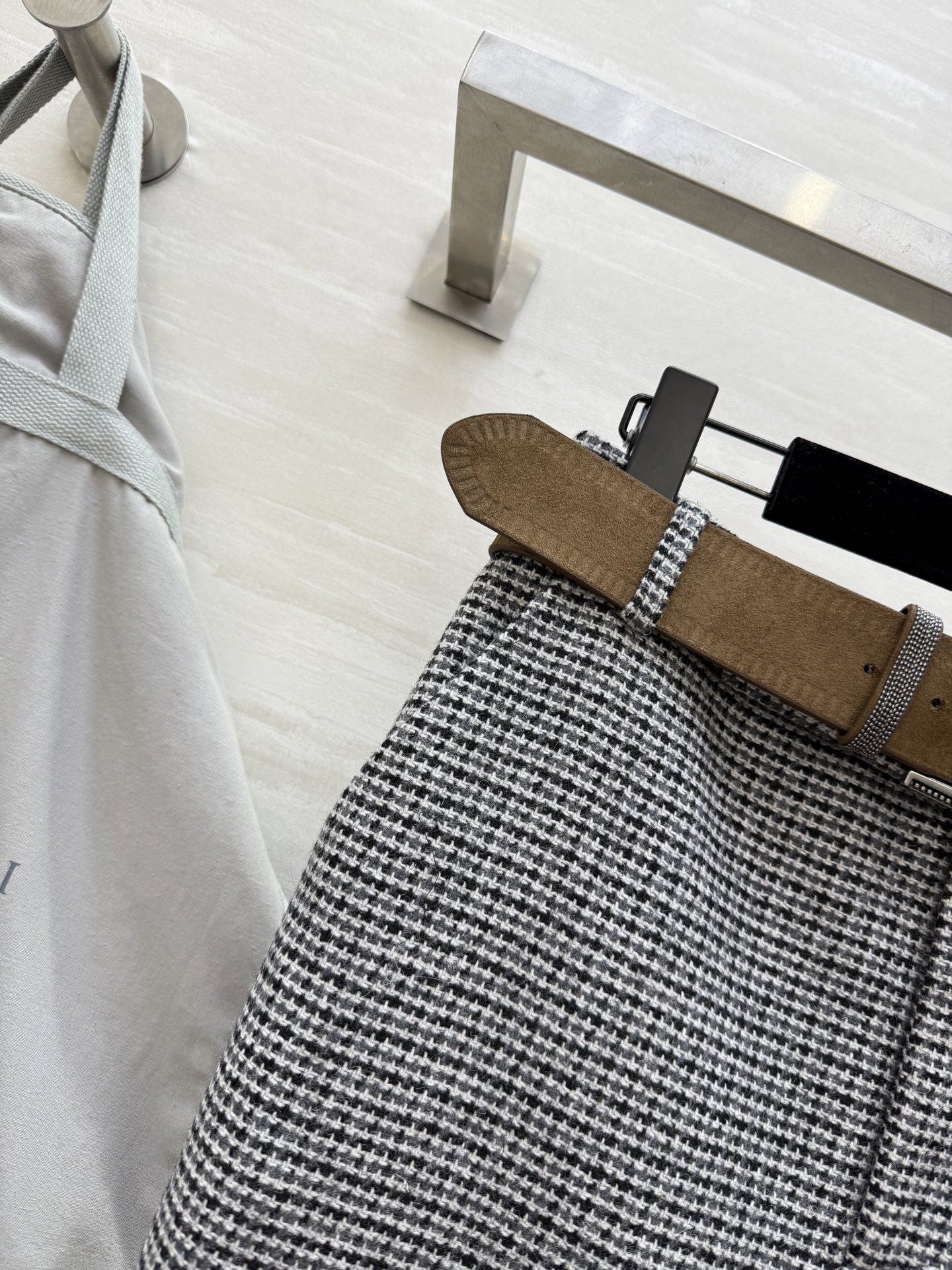 #Brunello Cucinell♡²⁶新款 羊毛格纹西装半裙 高品质定制 现货首发size：S/M/