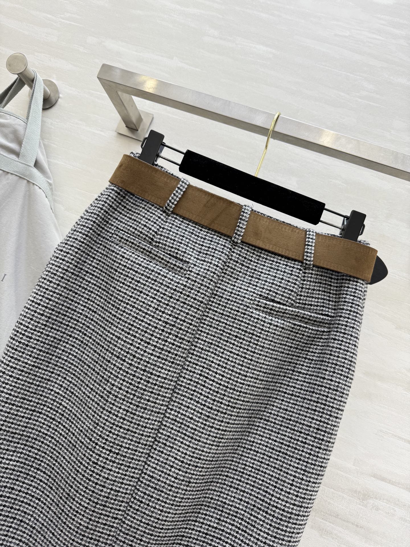 #Brunello Cucinell♡²⁶新款 羊毛格纹西装半裙 高品质定制 现货首发size：S/M/