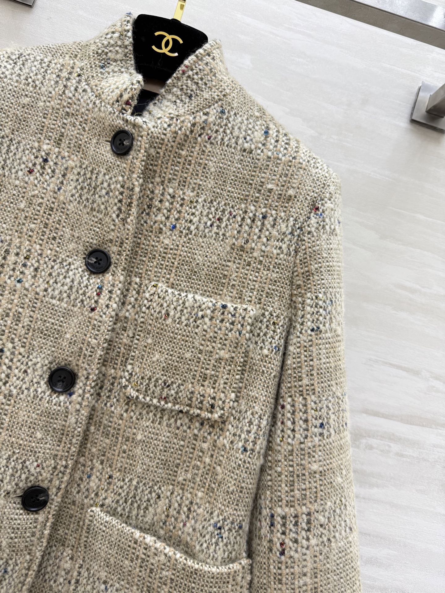 #Loropian♡²⁶新款 羊驼毛混纺粗花呢外套 高品质定制 现货首发size：S/M/L（s码肩宽：