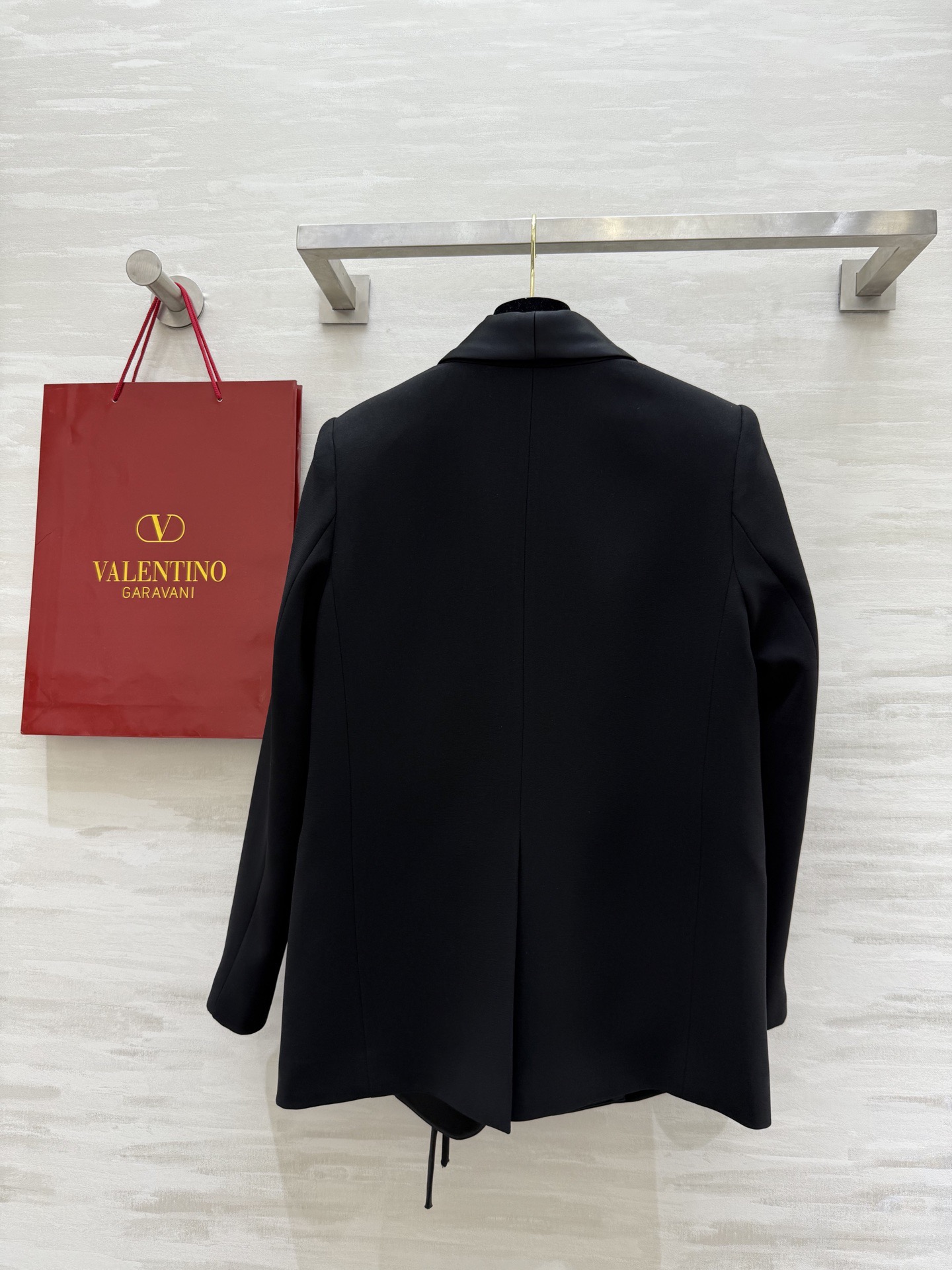 #Valentin♡新款 花朵点缀缎面西装外套 高级大气 立体剪裁 版型非常显瘦 高品质定制 现货首发s