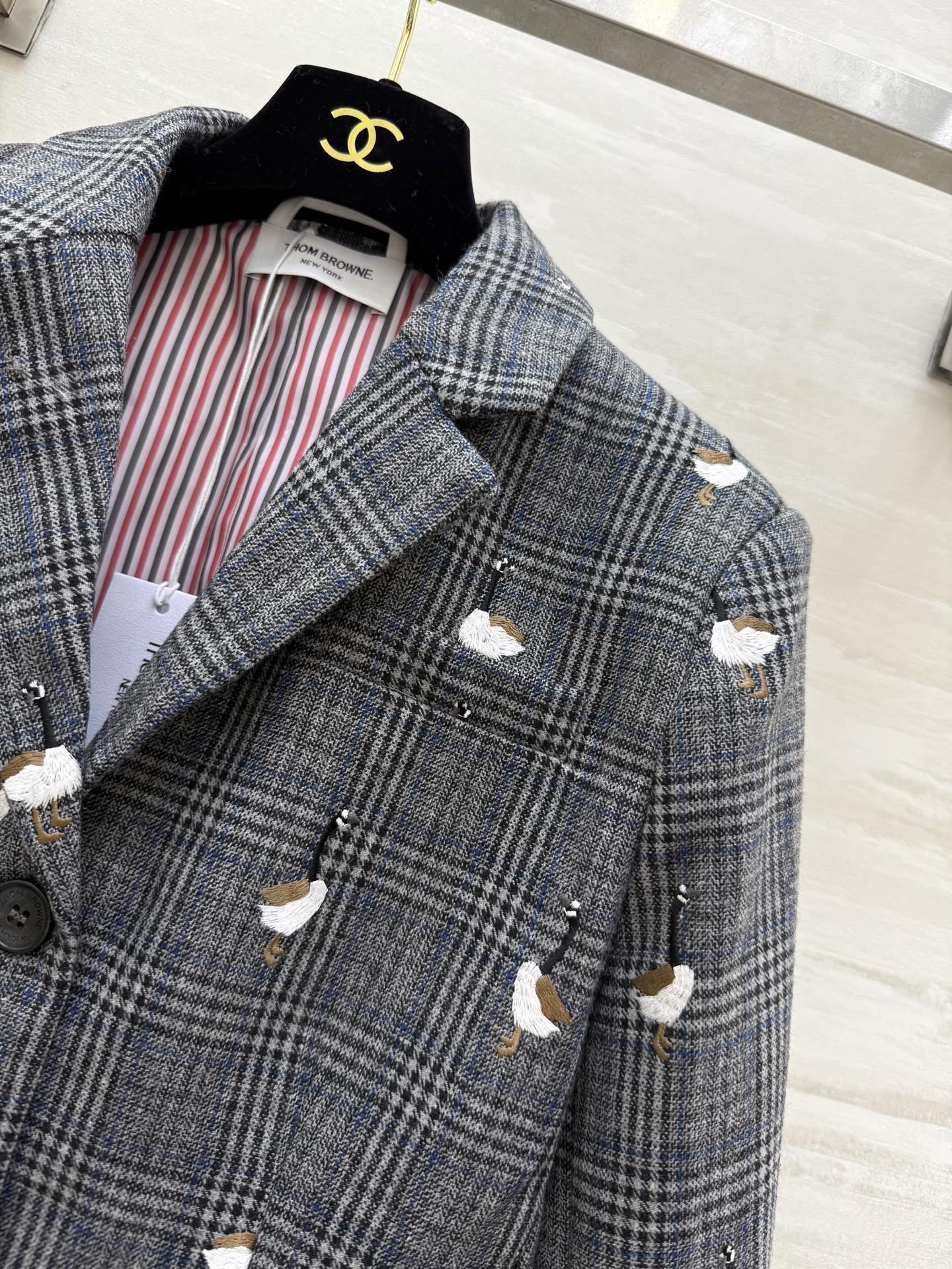 #THOMBROWN♡新款 重工刺绣🪡羊毛西装外套 高品质定制 现货首发size：S/M/L（s码胸围：