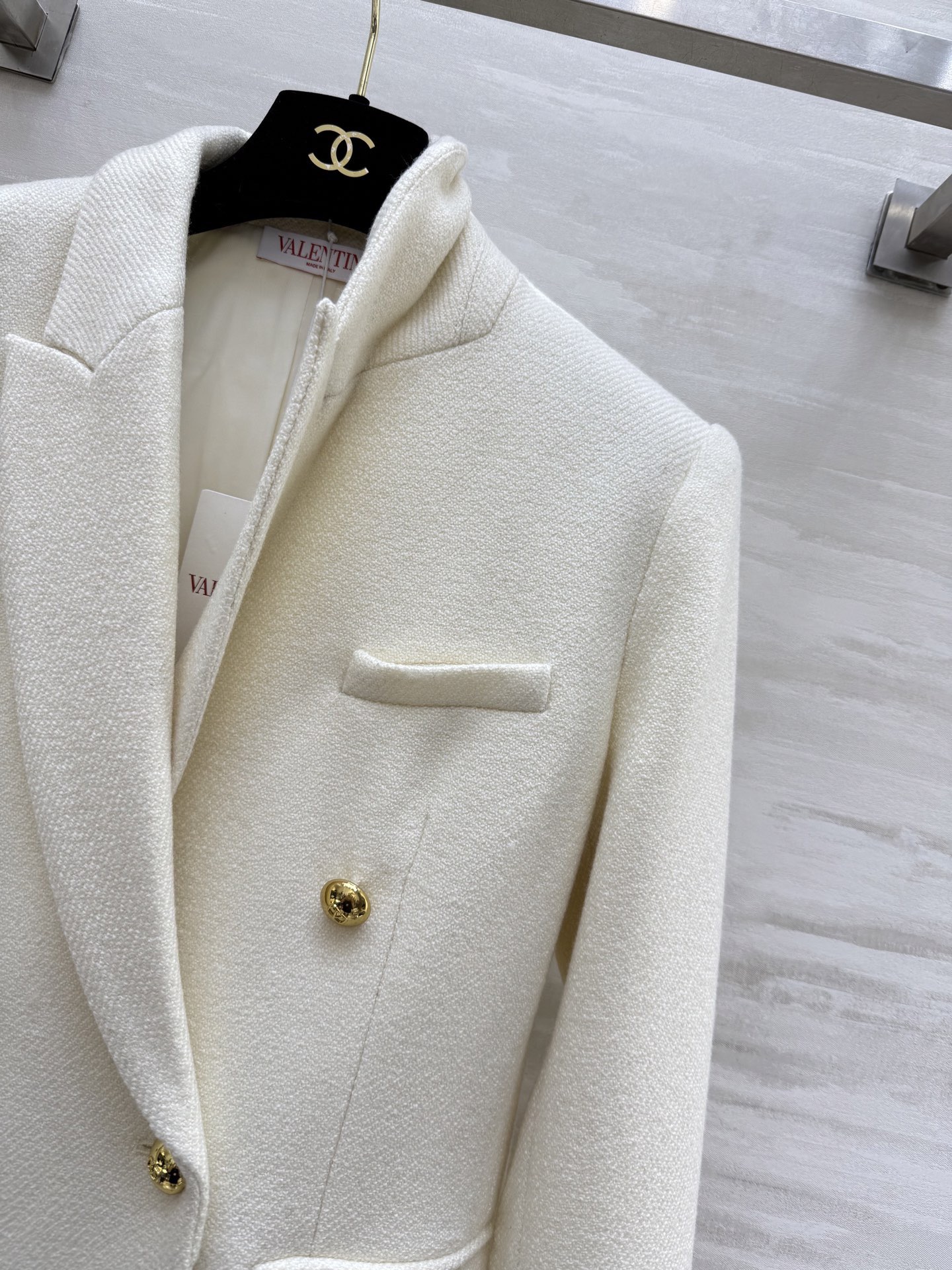 #Valentin♡新款 绵羊毛西装外套 高品质定制 现货首发size：S/M/L/XL（M码肩宽：40