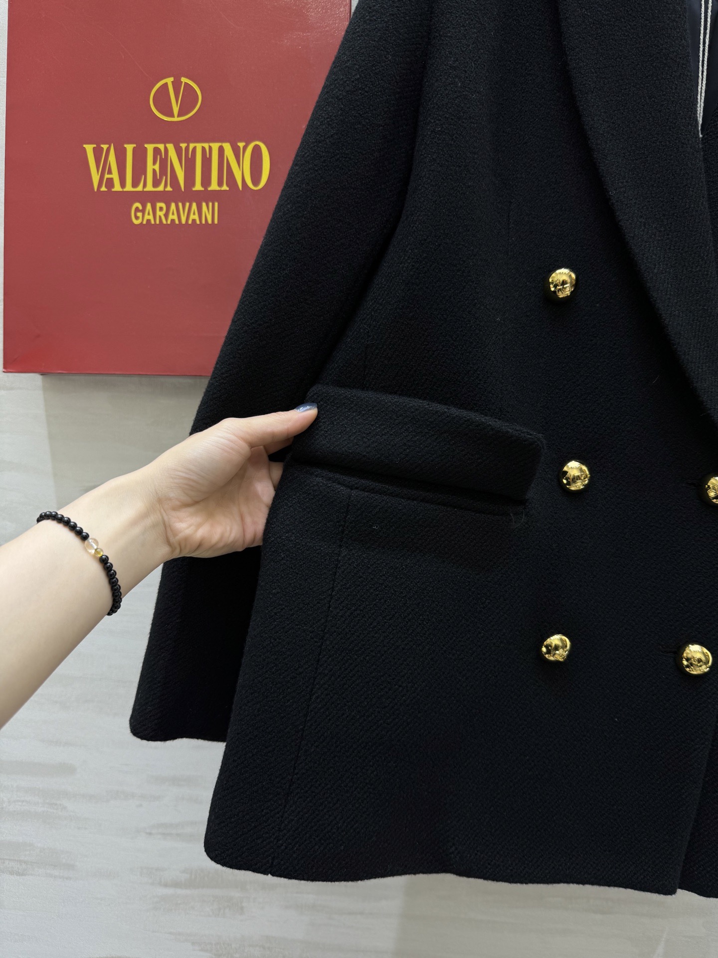 #Valentin♡新款 绵羊毛西装外套 高品质定制 现货首发size：S/M/L/XL（M码肩宽：40