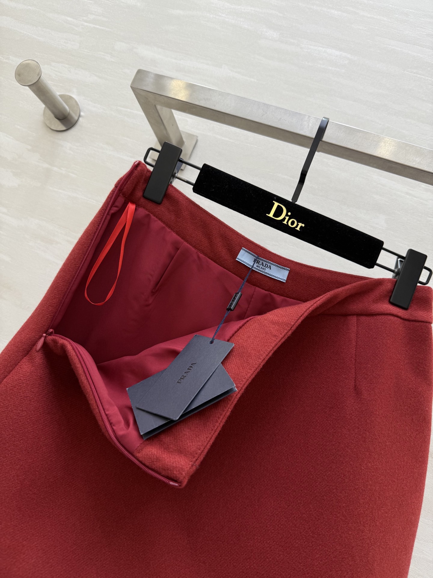 #Prad♡新款羊毛裤裙 俏皮时髦 内里防走光安全裤设计 立体剪裁版型 高品质定制 现货首发size：S