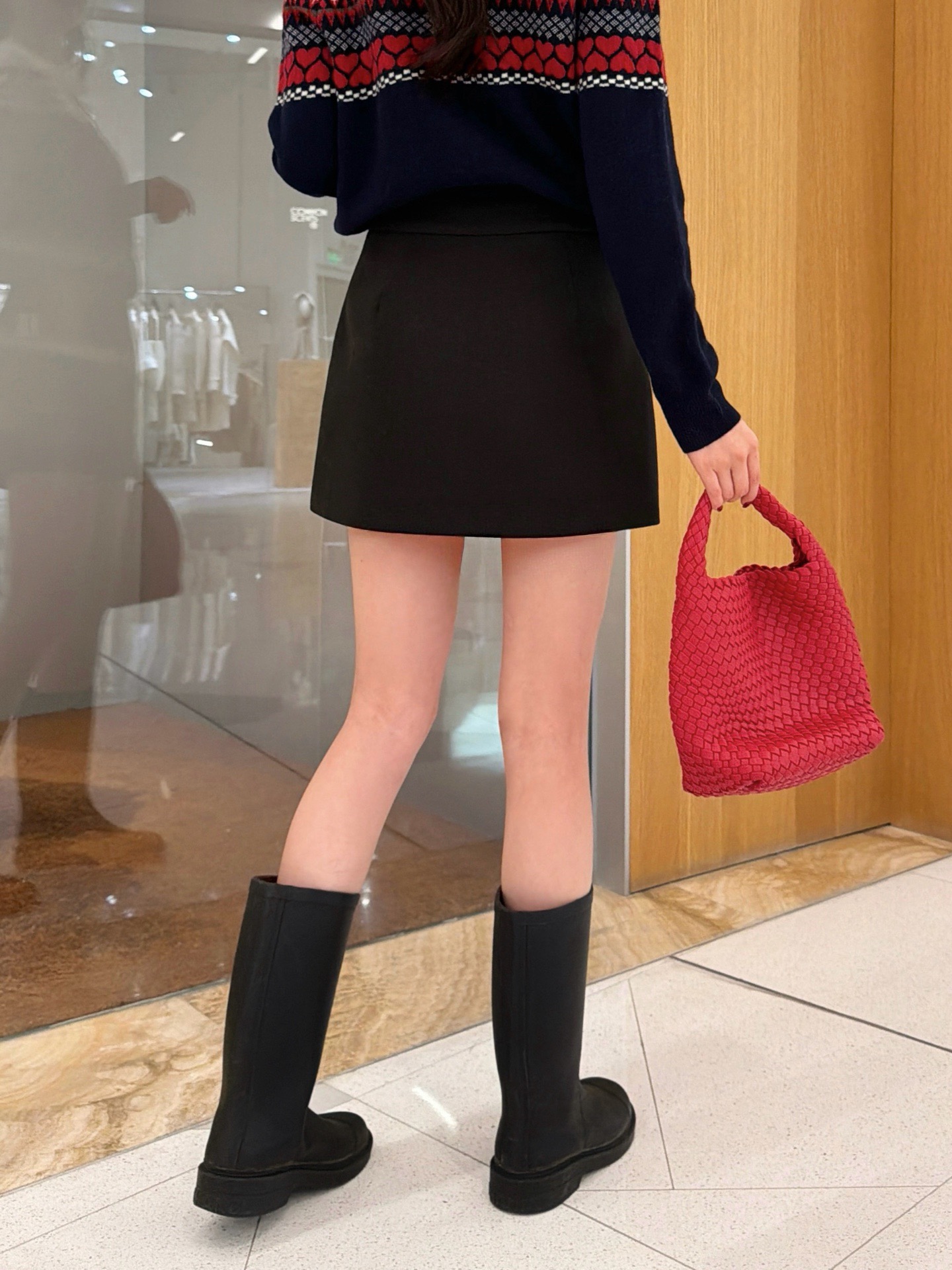 #Prad♡新款羊毛裤裙 俏皮时髦 内里防走光安全裤设计 立体剪裁版型 高品质定制 现货首发size：S