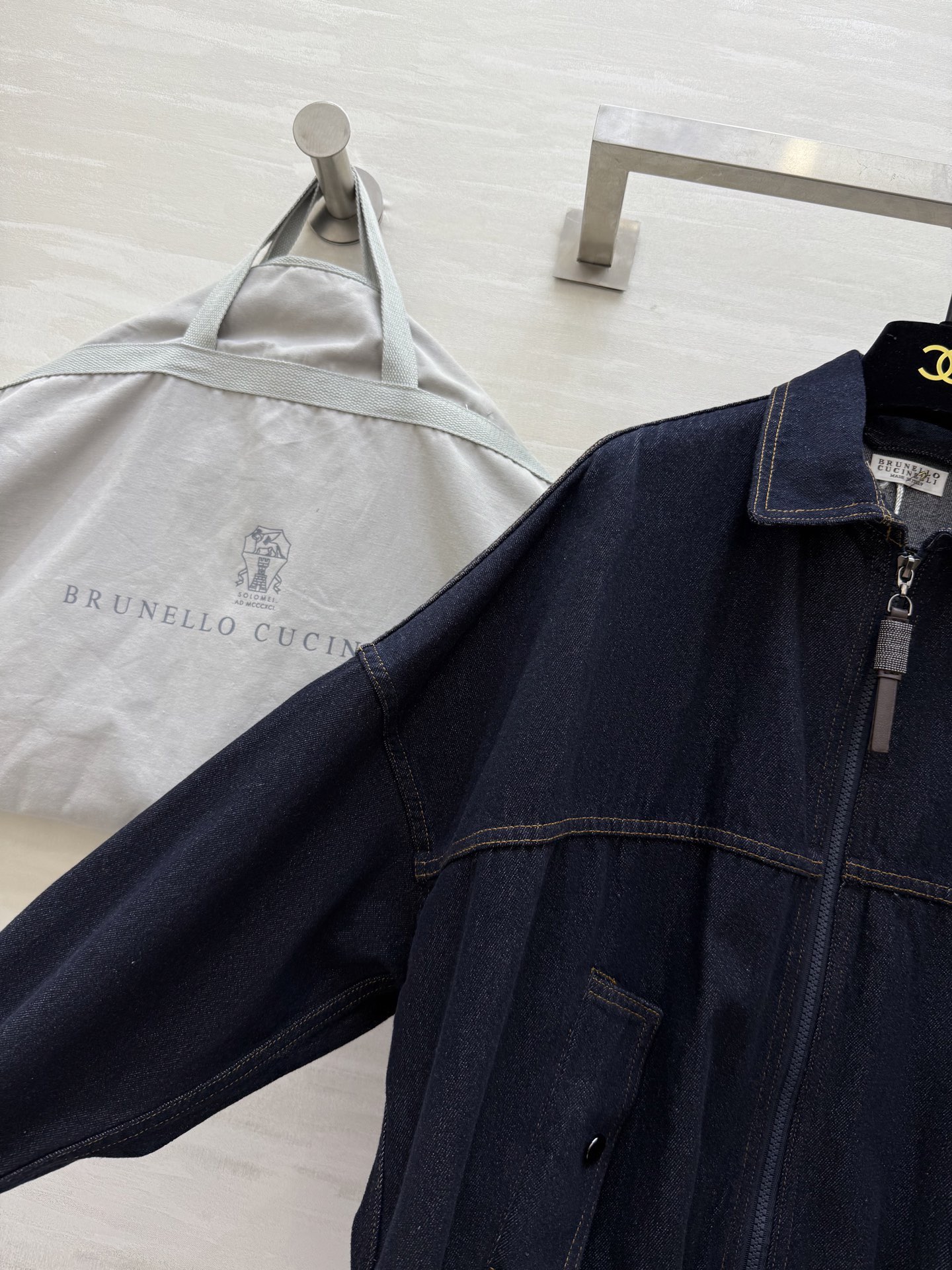 #Brunello Cucinell♡新款 牛仔夹克外套 高品质 现货来size：S/M/L（s码胸围：