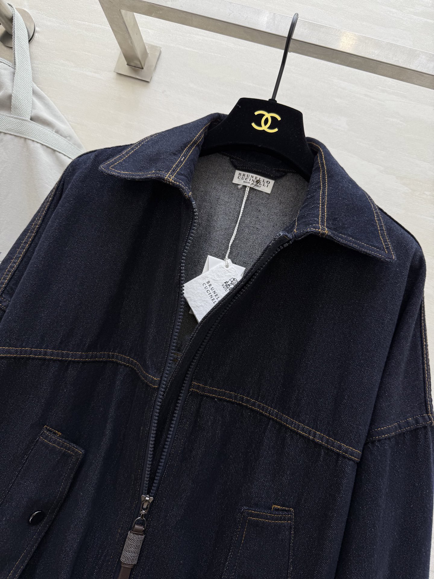 #Brunello Cucinell♡新款 牛仔夹克外套 高品质 现货来size：S/M/L（s码胸围：