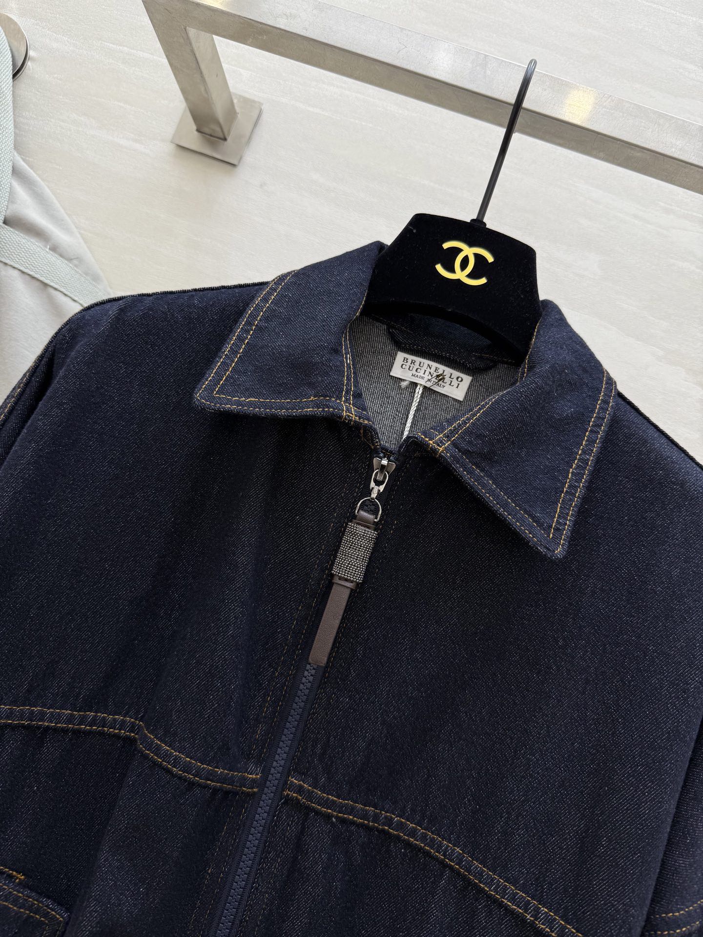 #Brunello Cucinell♡新款 牛仔夹克外套 高品质 现货来size：S/M/L（s码胸围：