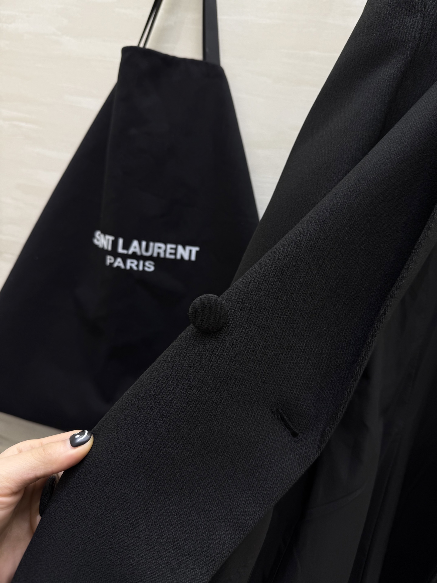 #ysl 双排扣长款西装式大衣 高品质定制 现货首发size：S/M/L/XL（M码肩宽：42，胸围：1