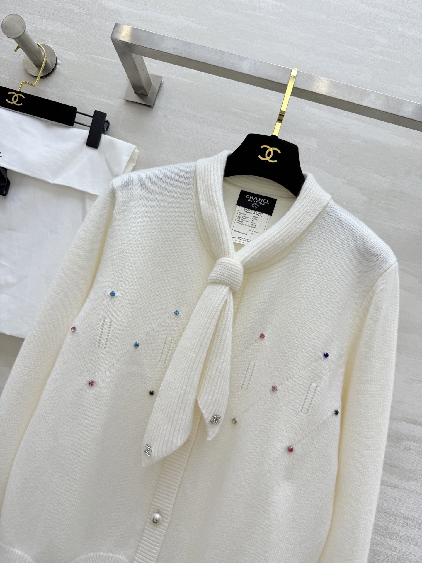 #Chane♡新款 温柔千金风 羊绒上衣 高品质定制 现货首发size：36/38/40（38码肩宽：4