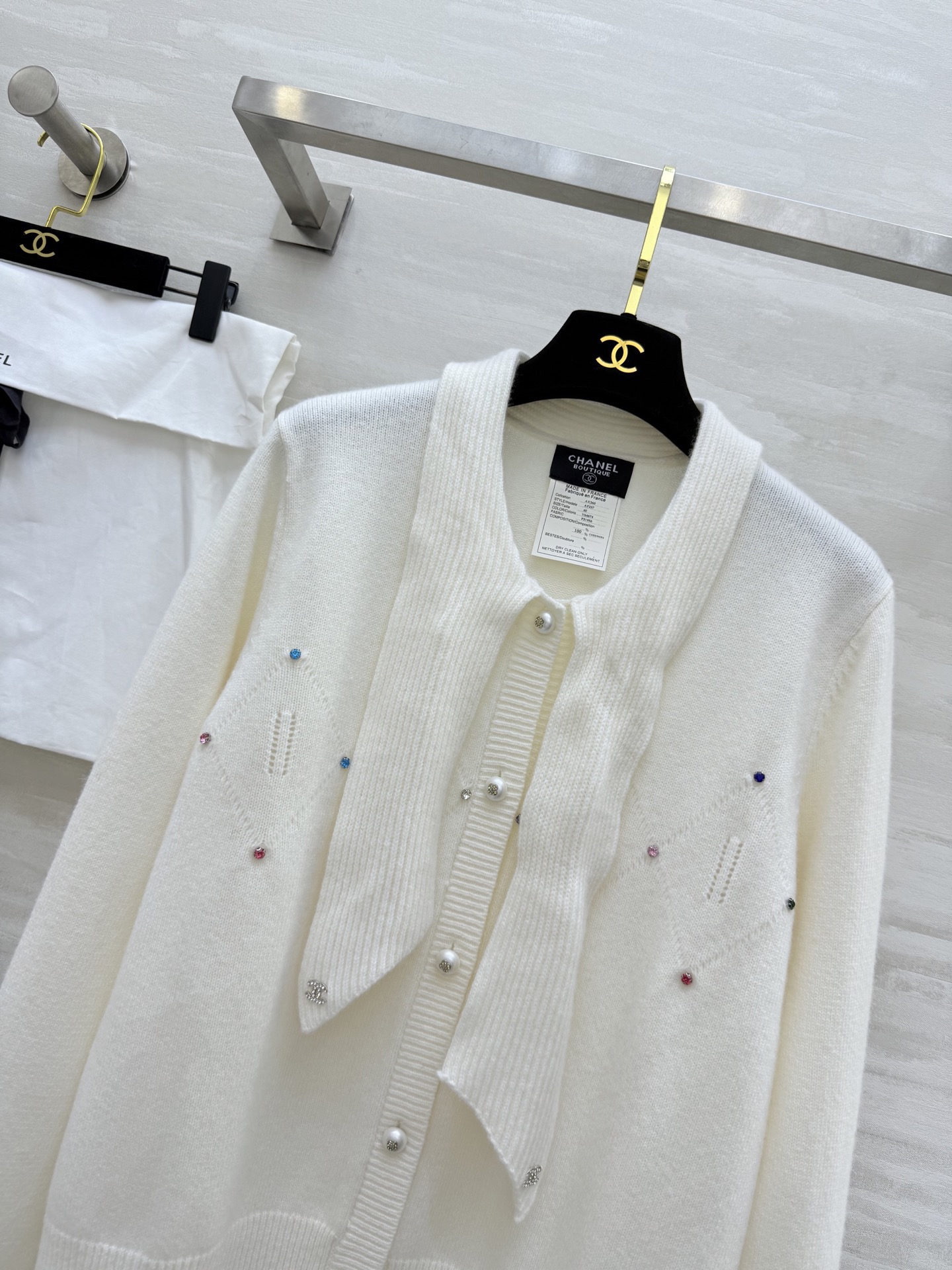 #Chane♡新款 温柔千金风 羊绒上衣 高品质定制 现货首发size：36/38/40（38码肩宽：4