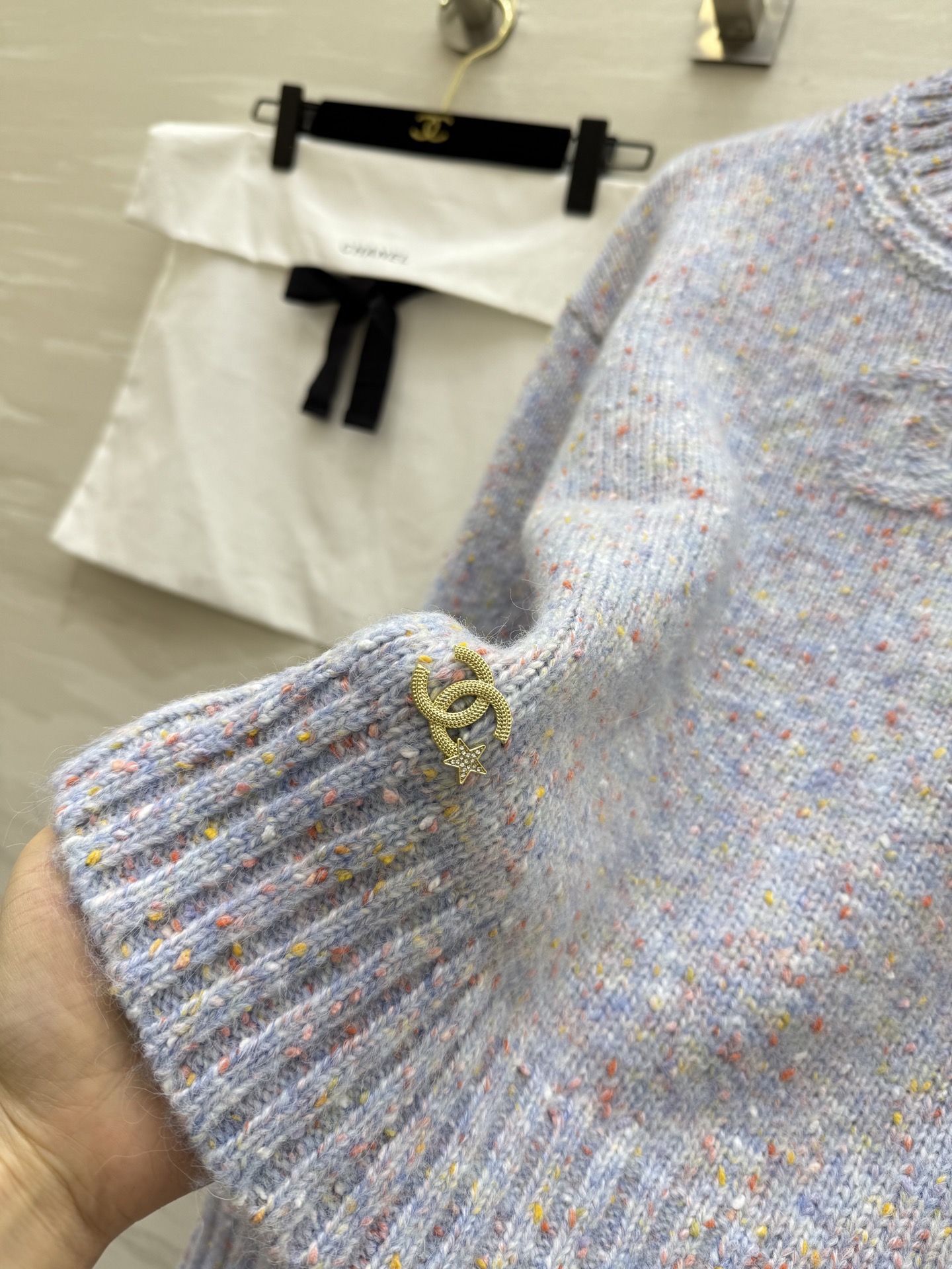 #Chane♡新款 羊绒套头毛衣 高品质定制 现货首发size：36/38/40（38码肩宽：50，胸围