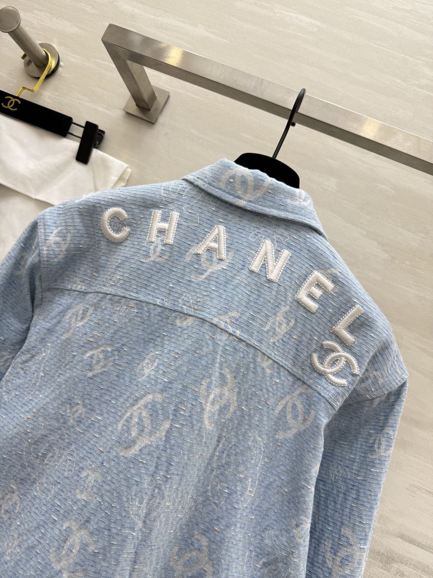 #Chane♡新款 牛仔衬衣 高品质定制 现货首发size：36/38/40（36码肩宽：45，胸围：1