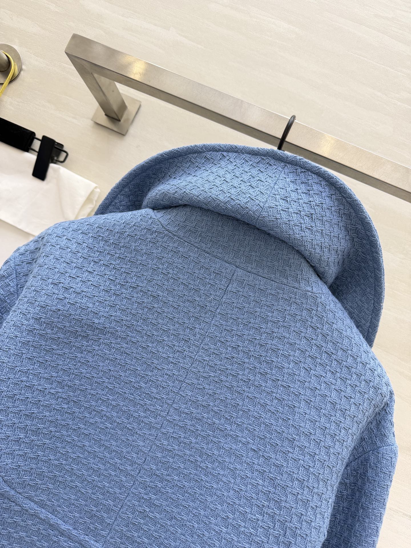 #Chane♡²⁶C度假⛱️系列 蓝色短款编织花呢外套 复古优雅 高品质定制 现货首发size：S/M/