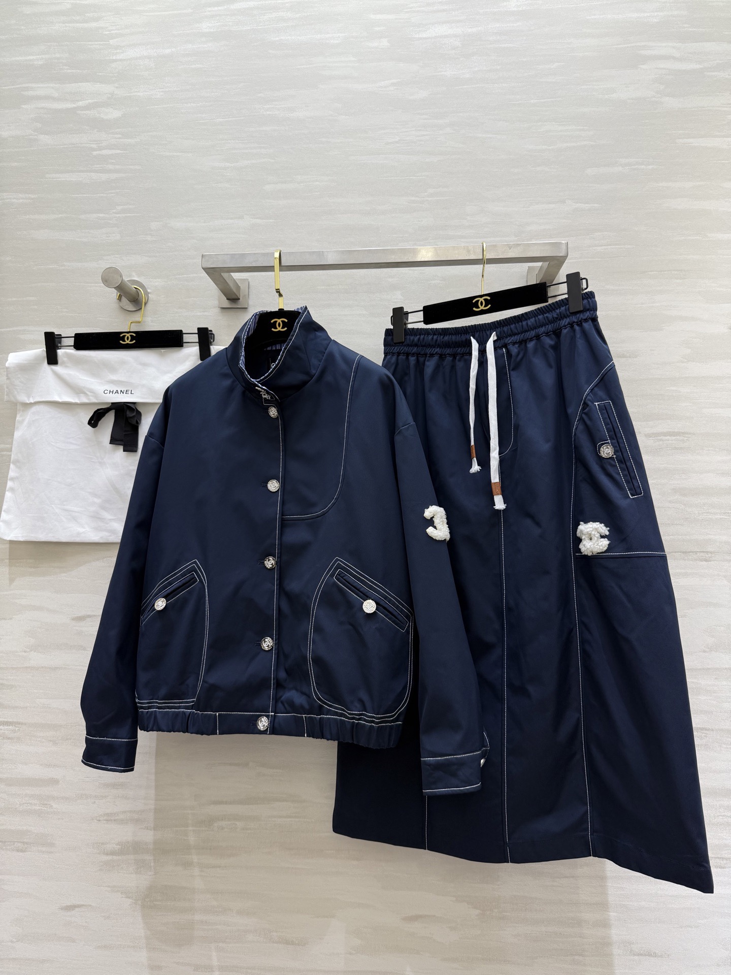 #Chane♡新款 中古系列 牛仔半裙 高品质 现货首发size：36/38/40（38码弹力腰围：72