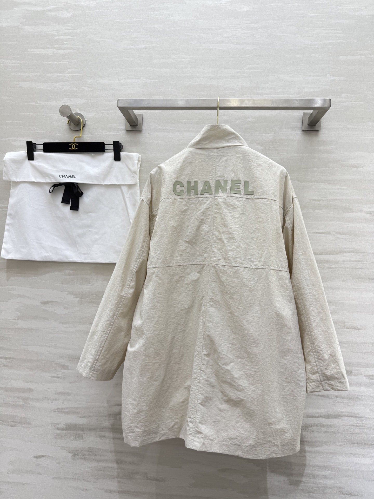 #Chane♡新款 中古系列中长款外套 高品质定制 现货首发 配送防尘袋size：36/38/40（36