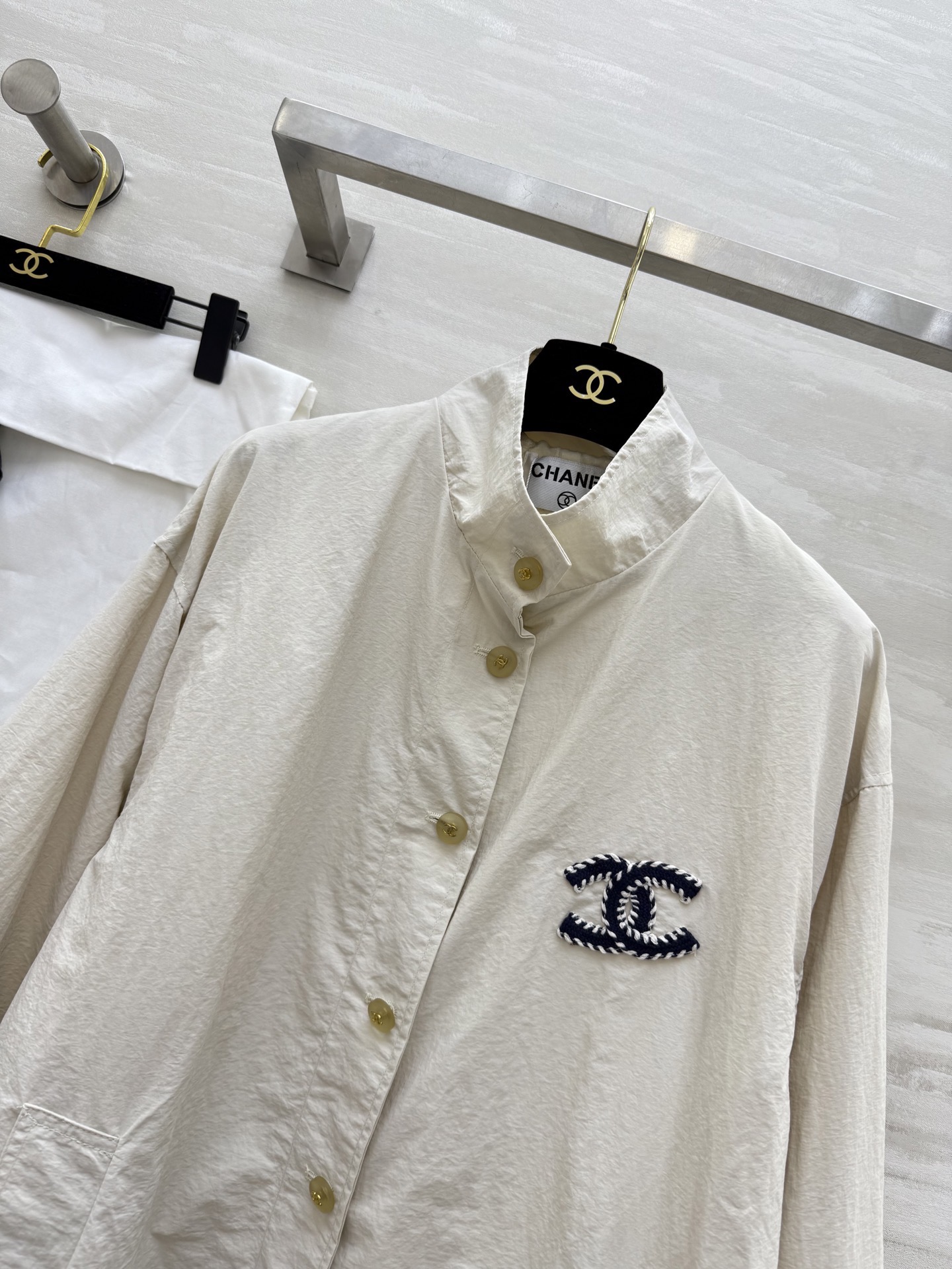 #Chane♡新款 中古系列中长款外套 高品质定制 现货首发 配送防尘袋size：36/38/40（36