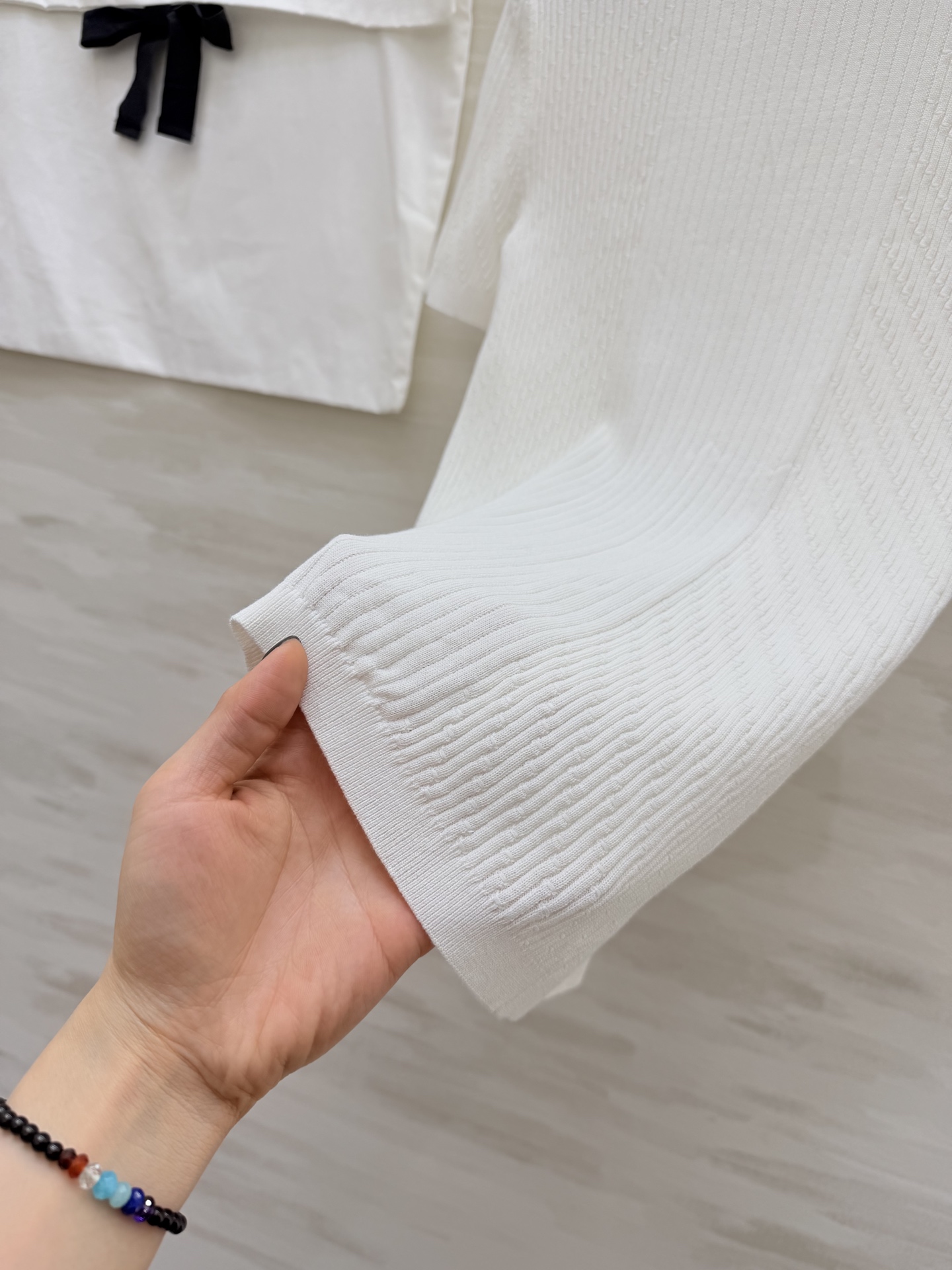 #Chane♡²⁶C 立体山茶花针织短袖上衣 原版开发 高品质定制 现货首发size：36/38/40（