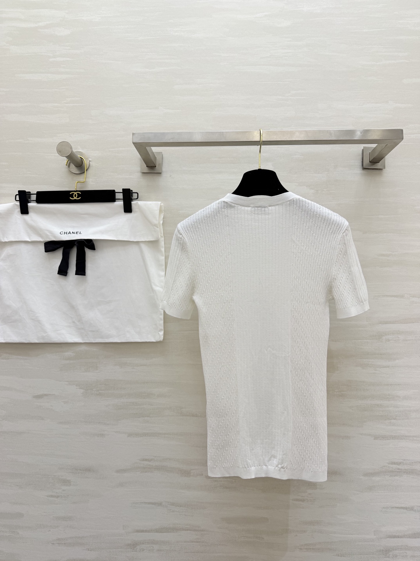 #Chane♡²⁶C 立体山茶花针织短袖上衣 原版开发 高品质定制 现货首发size：36/38/40（