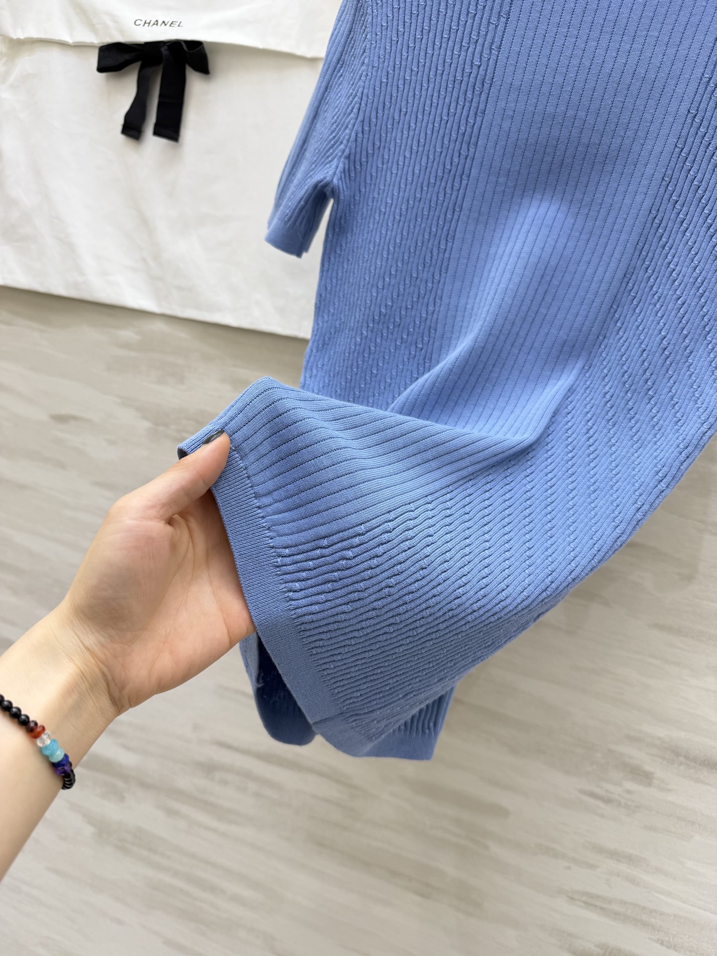 #Chane♡²⁶C 立体山茶花针织短袖上衣 原版开发 高品质定制 现货首发size：36/38/40（