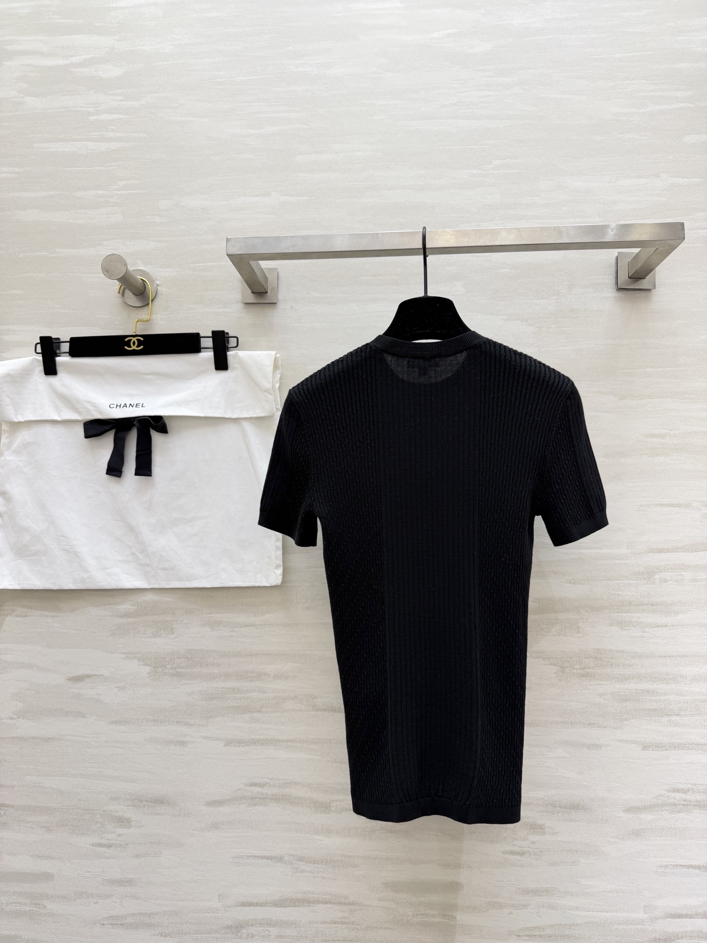 #Chane♡²⁶C 立体山茶花针织短袖上衣 原版开发 高品质定制 现货首发size：36/38/40（