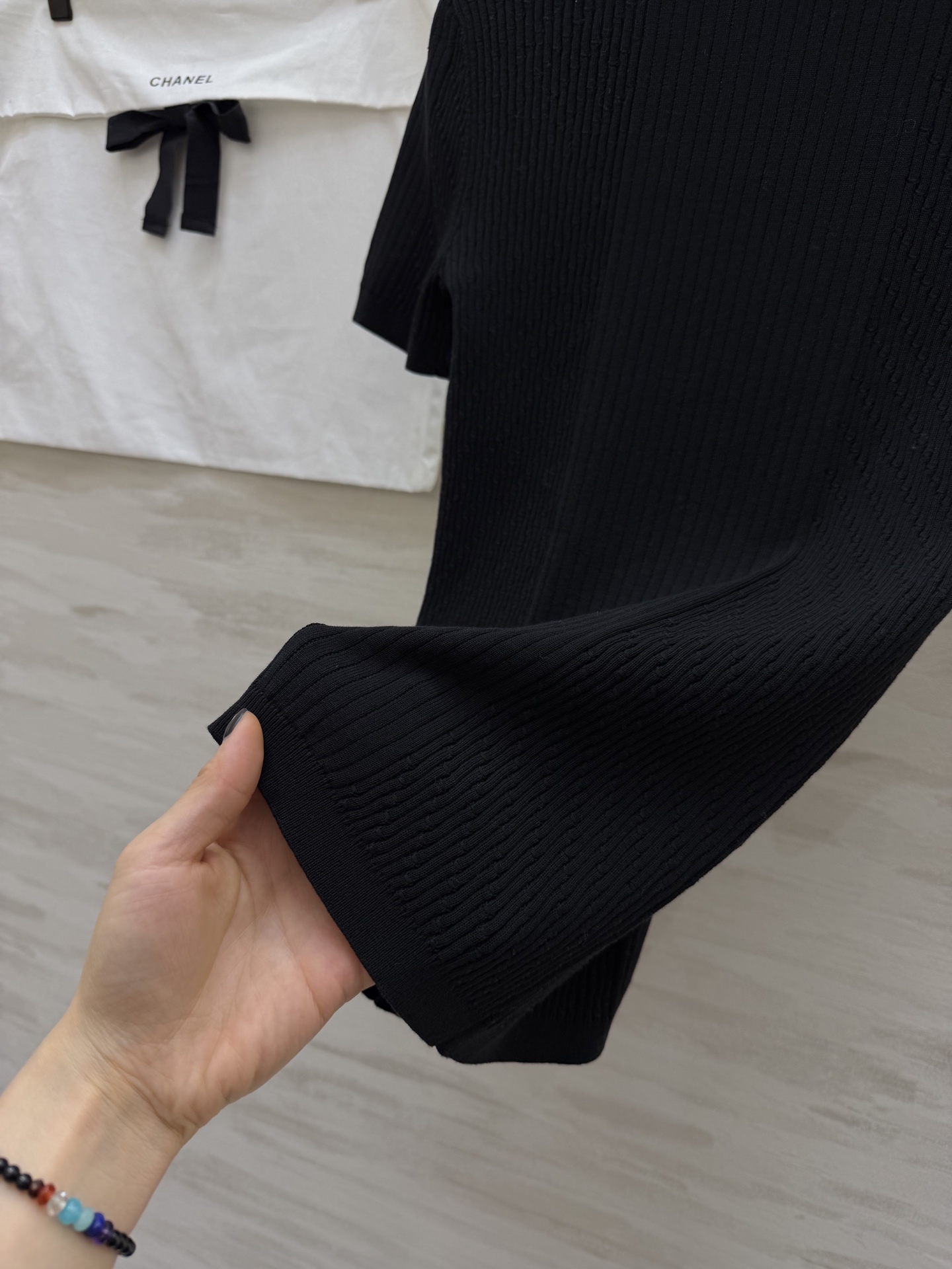 #Chane♡²⁶C 立体山茶花针织短袖上衣 原版开发 高品质定制 现货首发size：36/38/40（