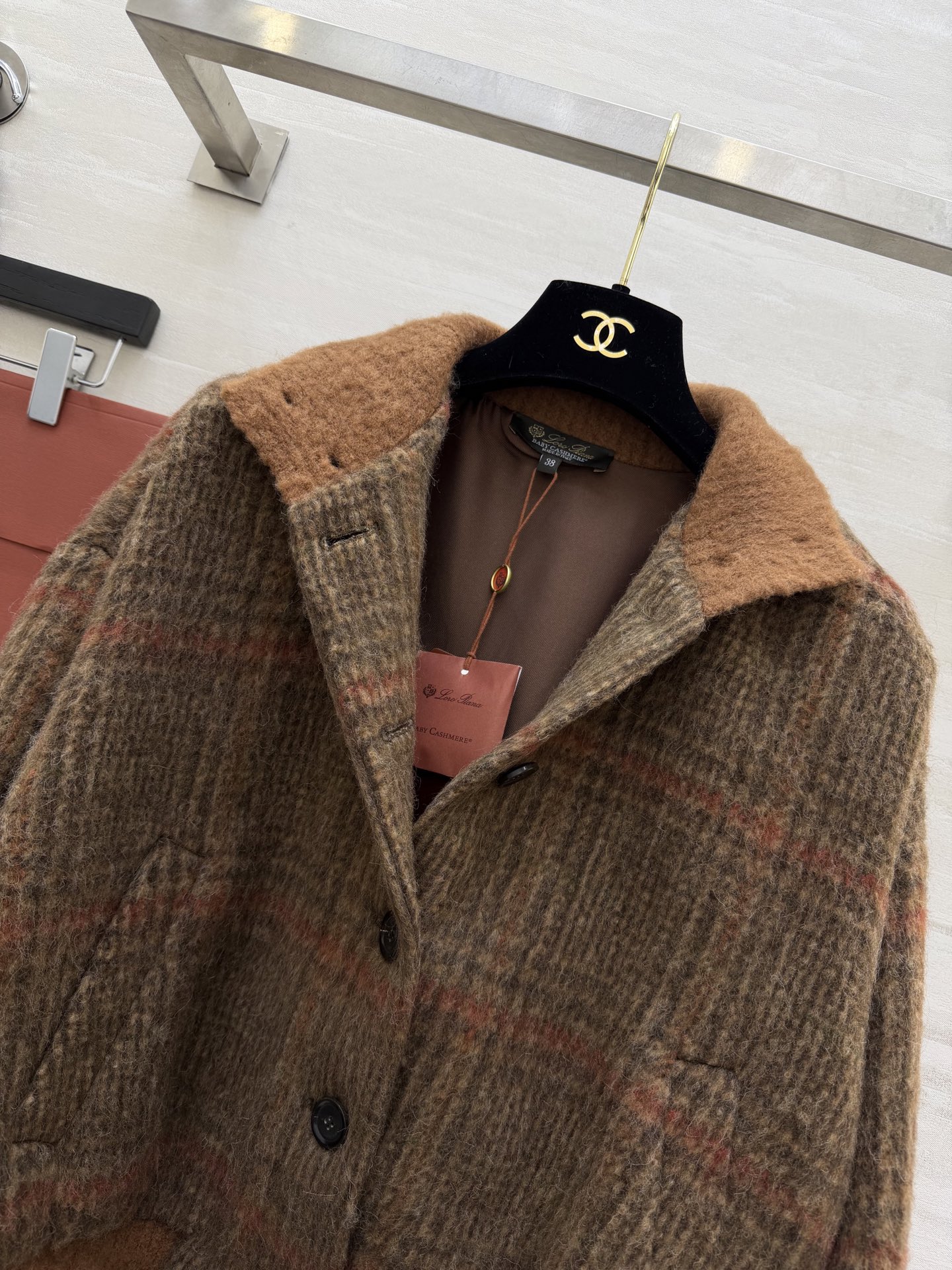 #Loro Pian♡超绝的拉毛感夹克 原版定制 内里真丝 高品质 现货首发size：36/38/40（