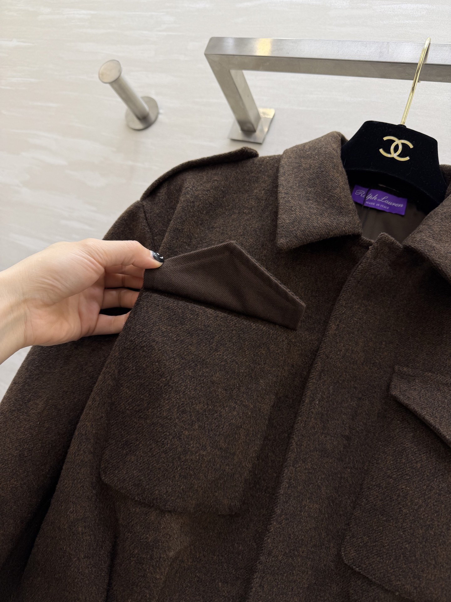 #RalphLaure♡²⁶紫标系列 栗色系夹克外套 低饱和的温柔色调 自带温暖滤镜 短款外套搭配同色系