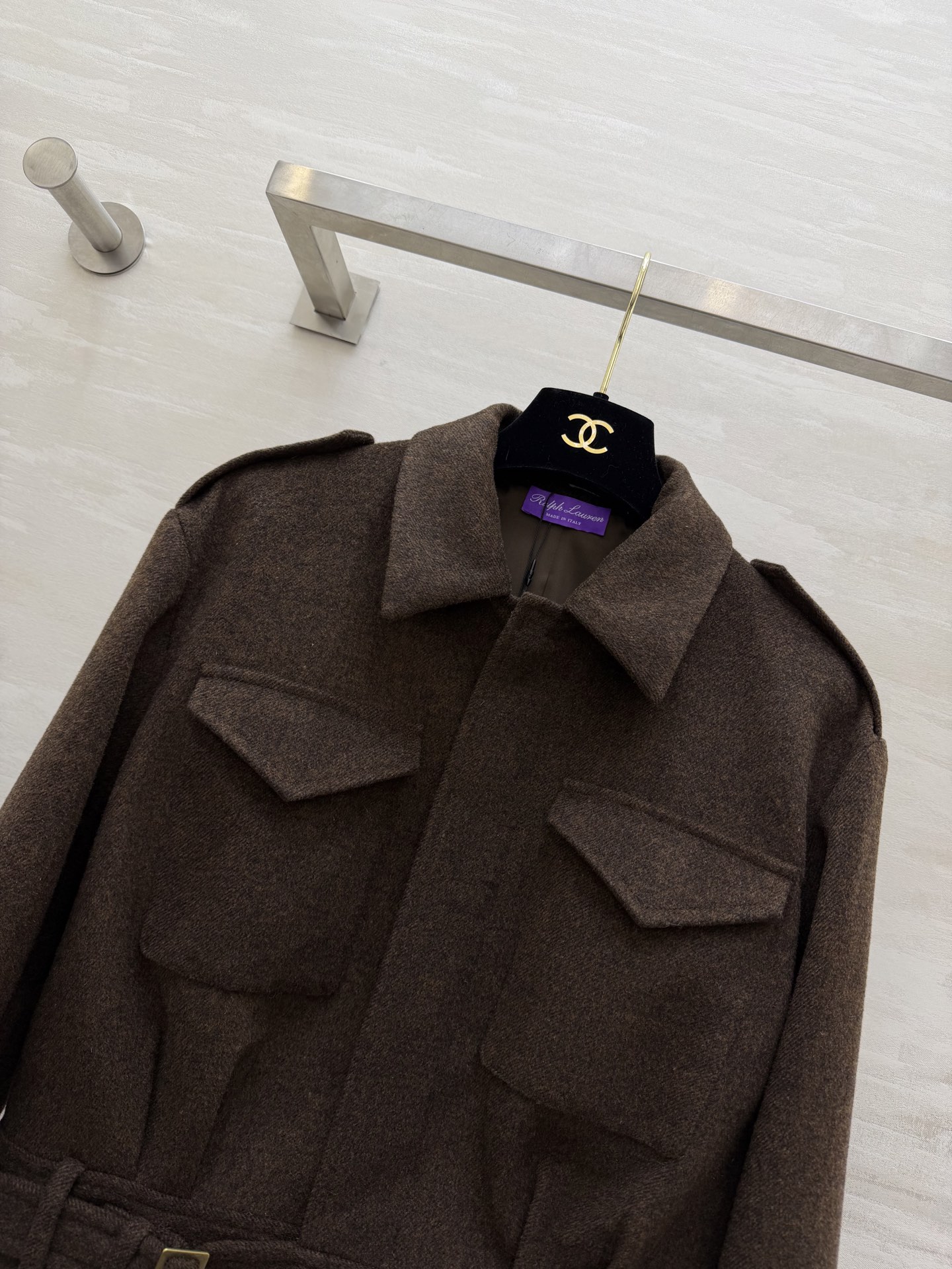 #RalphLaure♡²⁶紫标系列 栗色系夹克外套 低饱和的温柔色调 自带温暖滤镜 短款外套搭配同色系