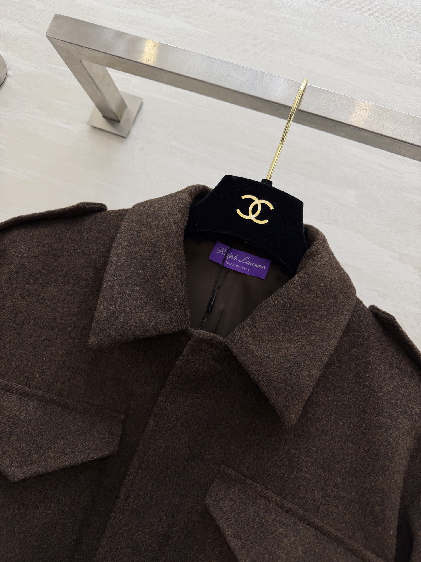 #RalphLaure♡²⁶紫标系列 栗色系夹克外套 低饱和的温柔色调 自带温暖滤镜 短款外套搭配同色系