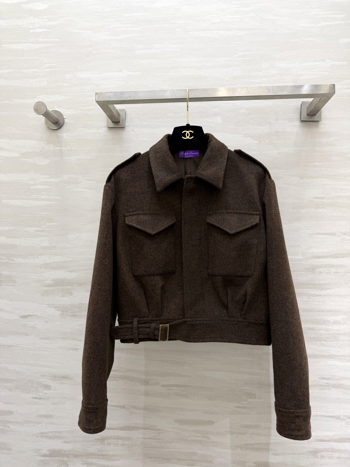 #RalphLaure♡²⁶紫标系列 栗色系夹克外套 低饱和的温柔色调 自带温暖滤镜 短款外套搭配同色系